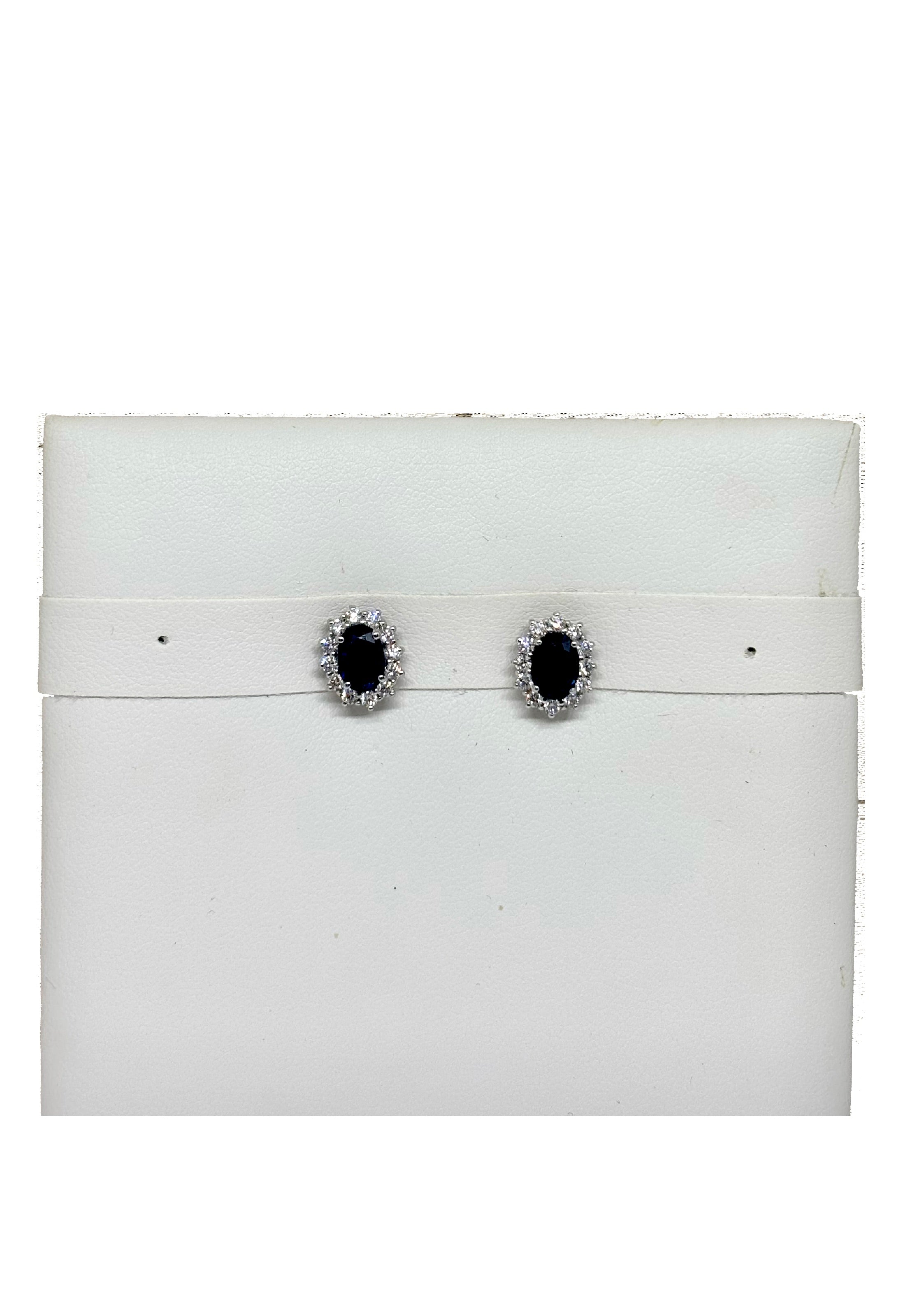 Orecchini zaffiri brillanti Kate