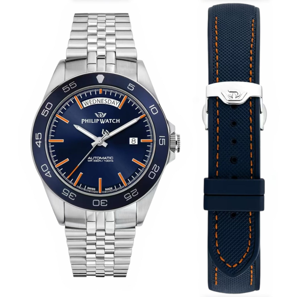 Orologio Philip Watch Caribe Blue Automatico R8223597114