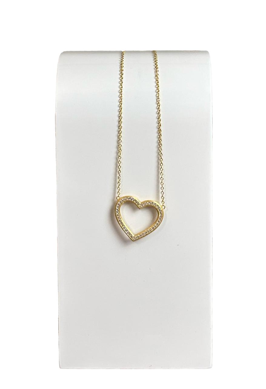 Girocollo Cuore Argento Placcato Oro