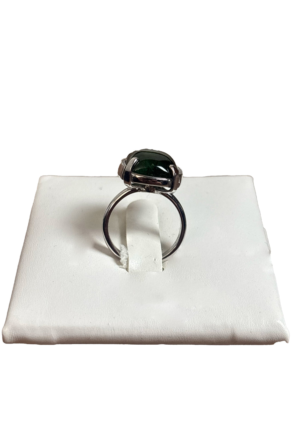 Anello tormalina verde brillanti