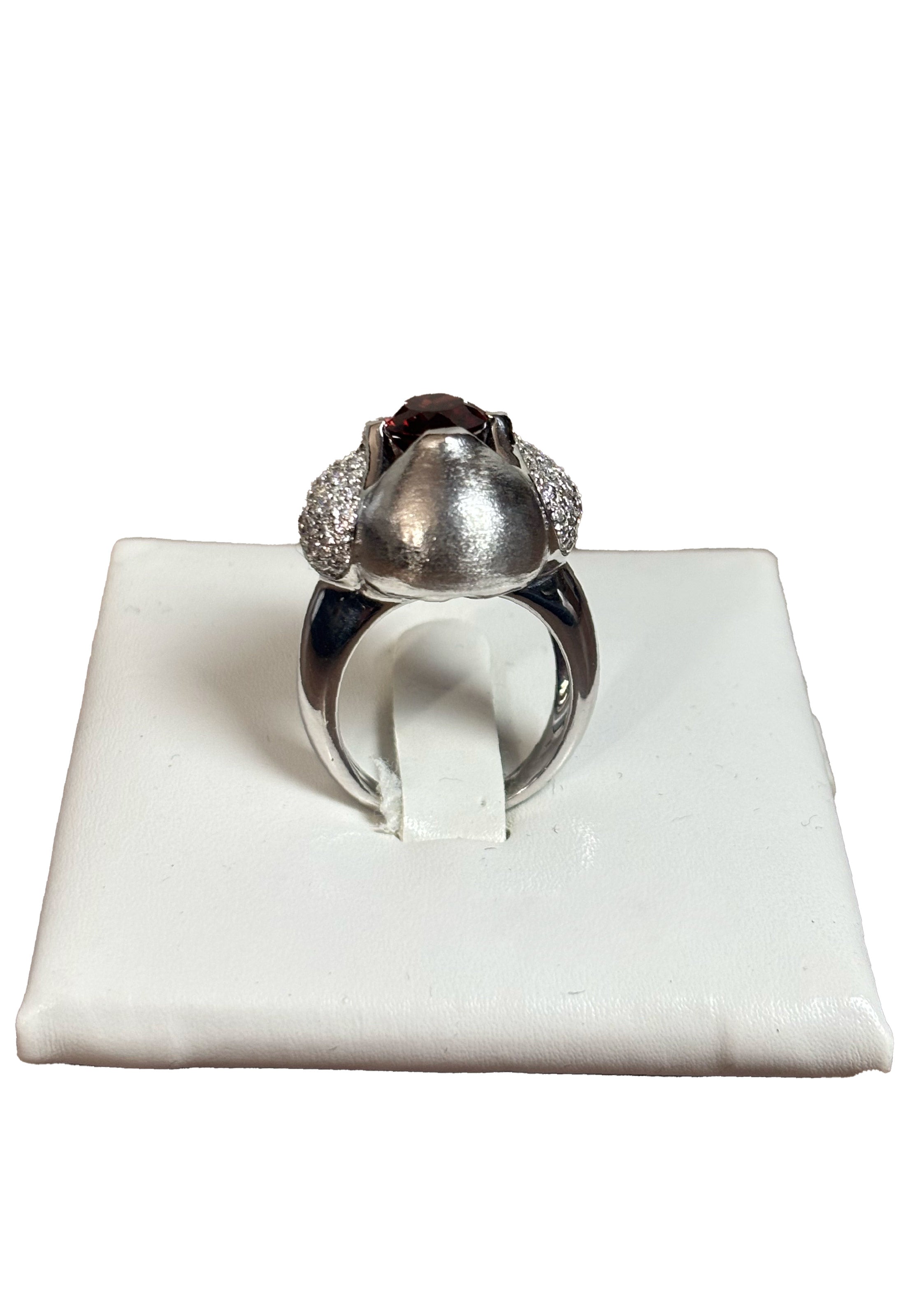 Anello Rodolite Brillanti