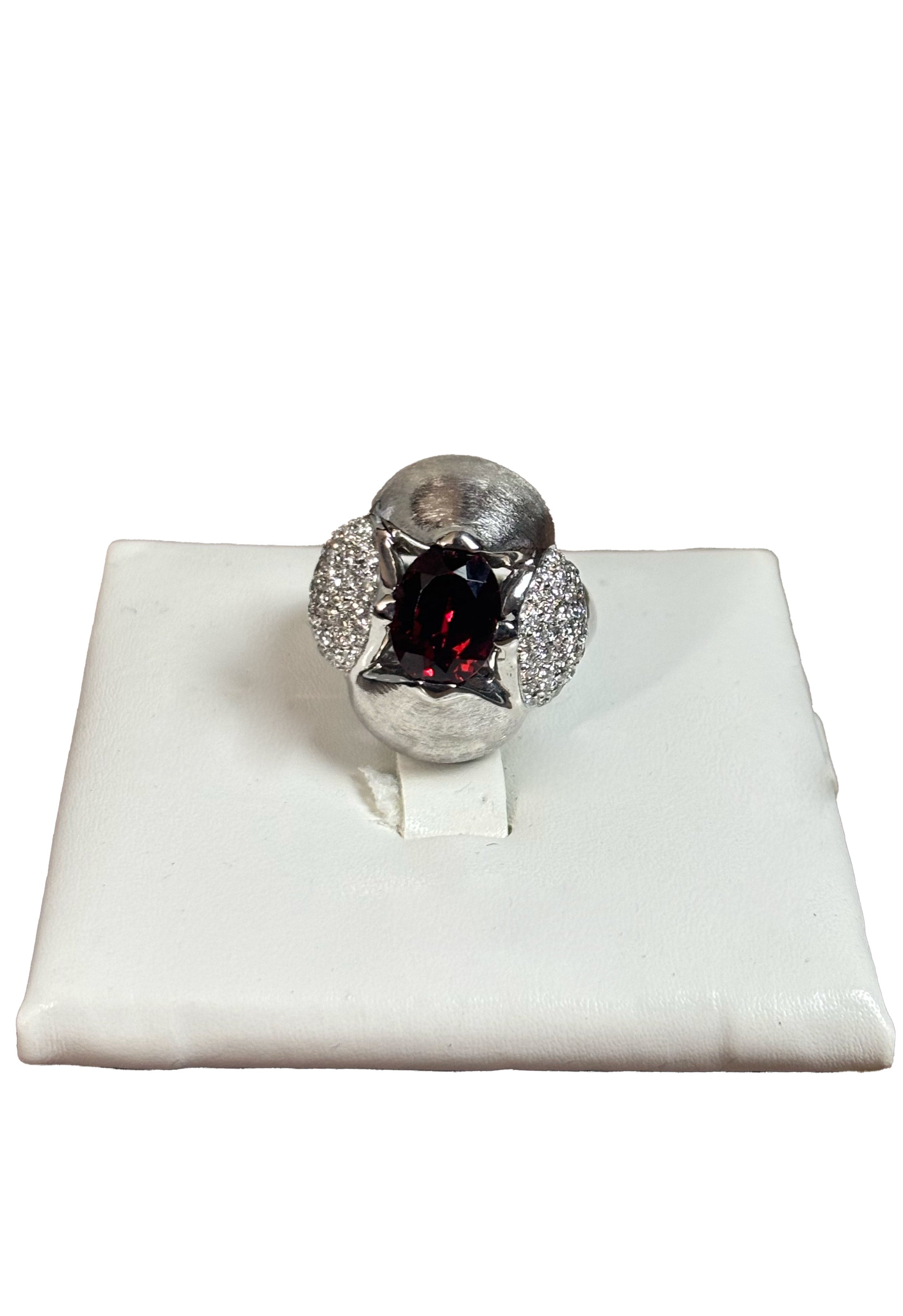 Anello Rodolite Brillanti