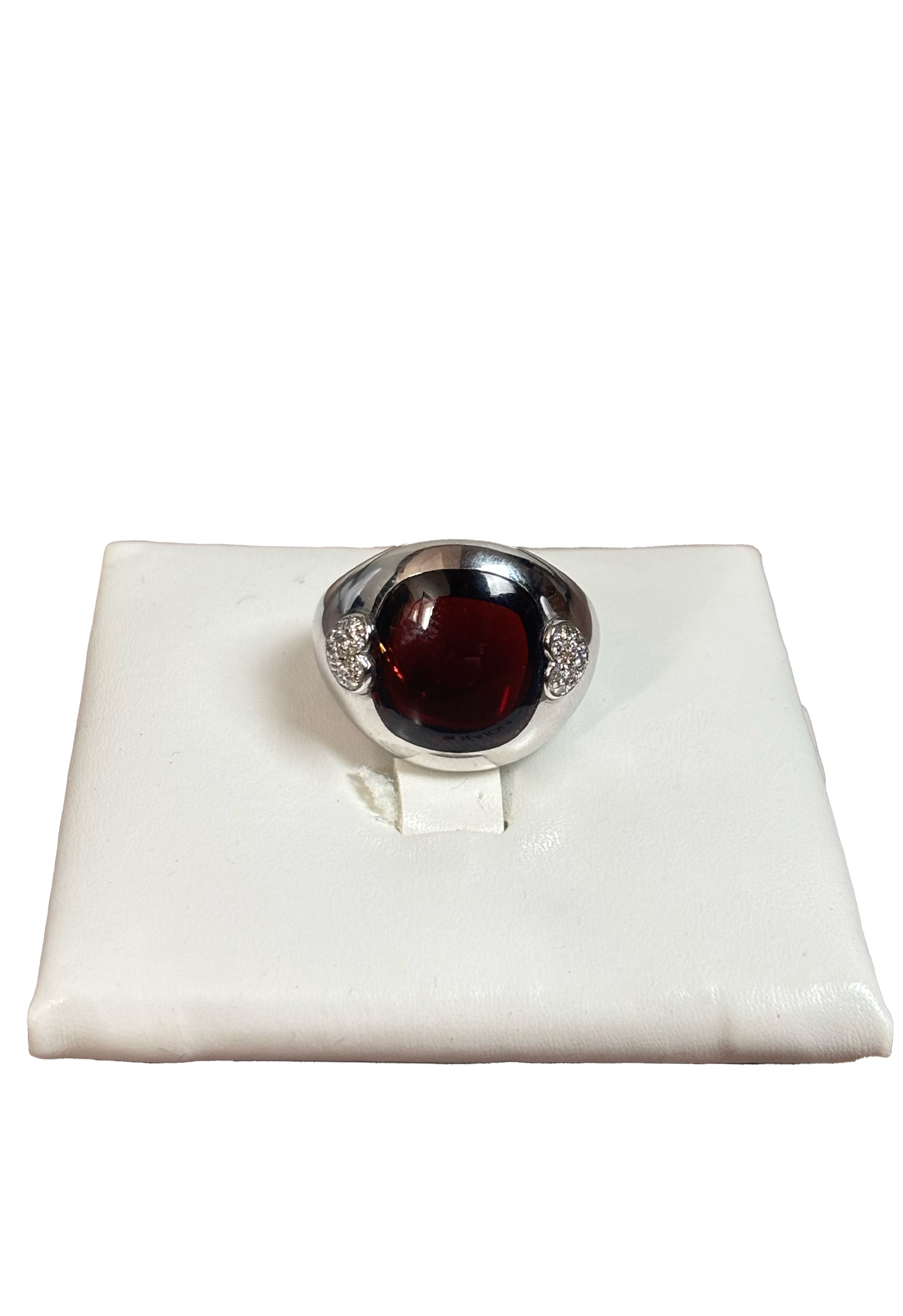 Anello granato brillanti