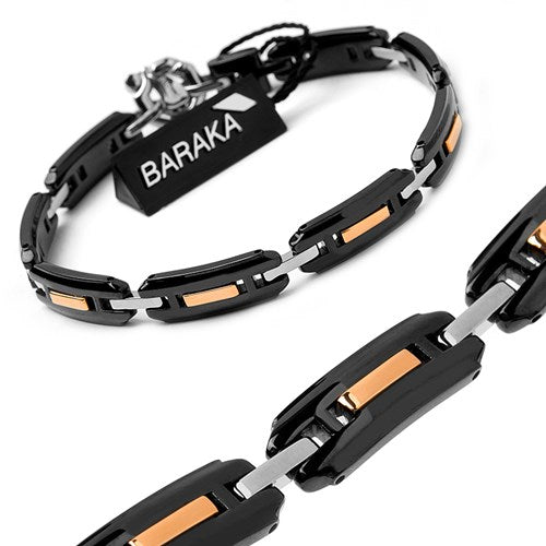 Bracciale Baraka' Explore acciaio oro BR215121