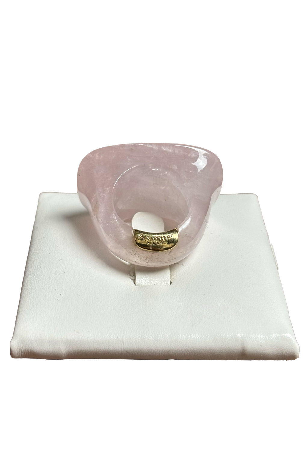 Anello quarzo rosa