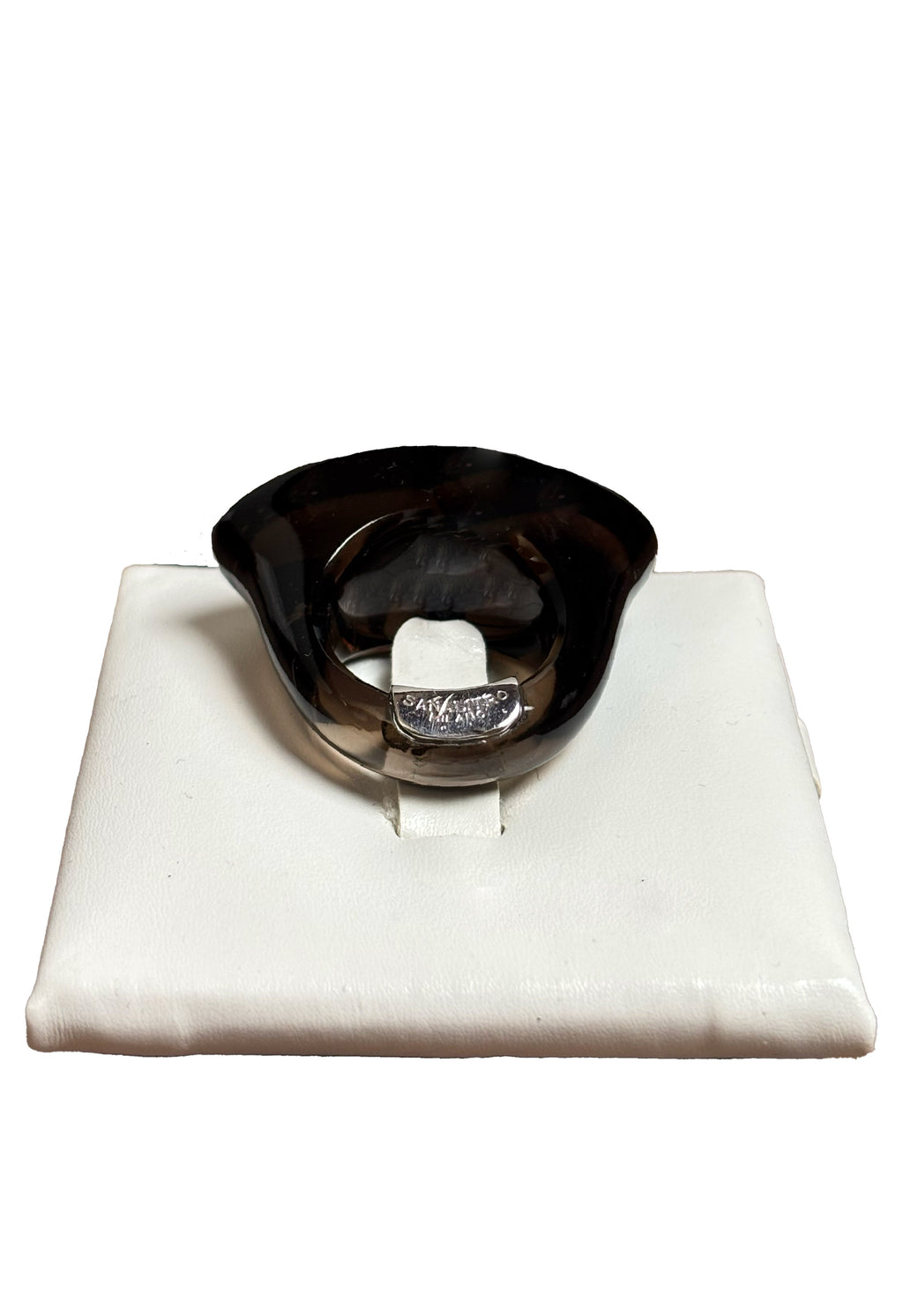 Anello quarzo fumé