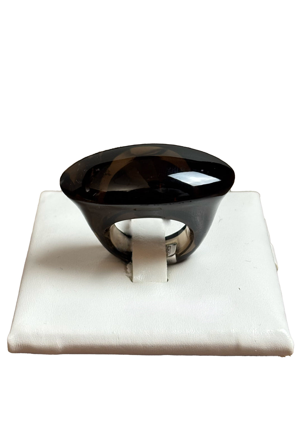 Anello quarzo fumé