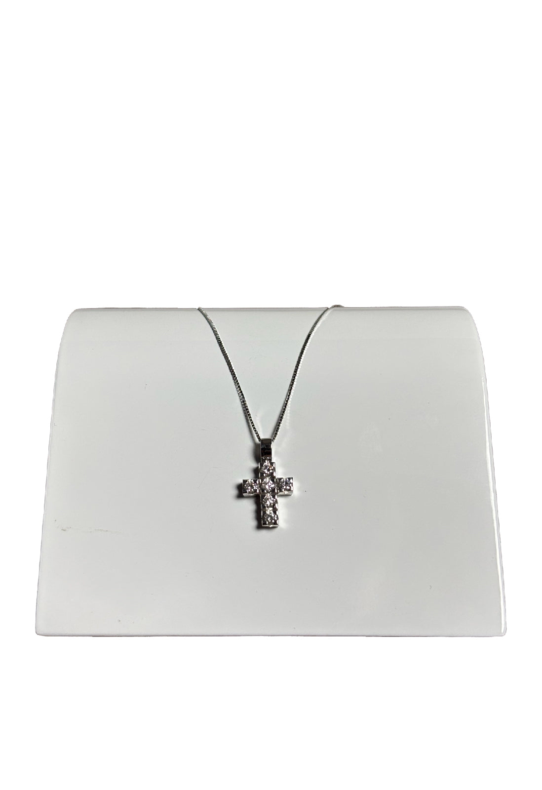 Girocollo croce brillanti