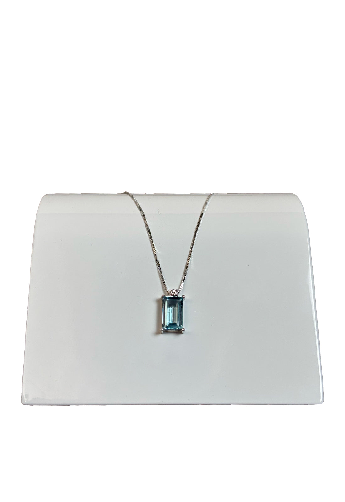 Girocollo acquamarina brillante