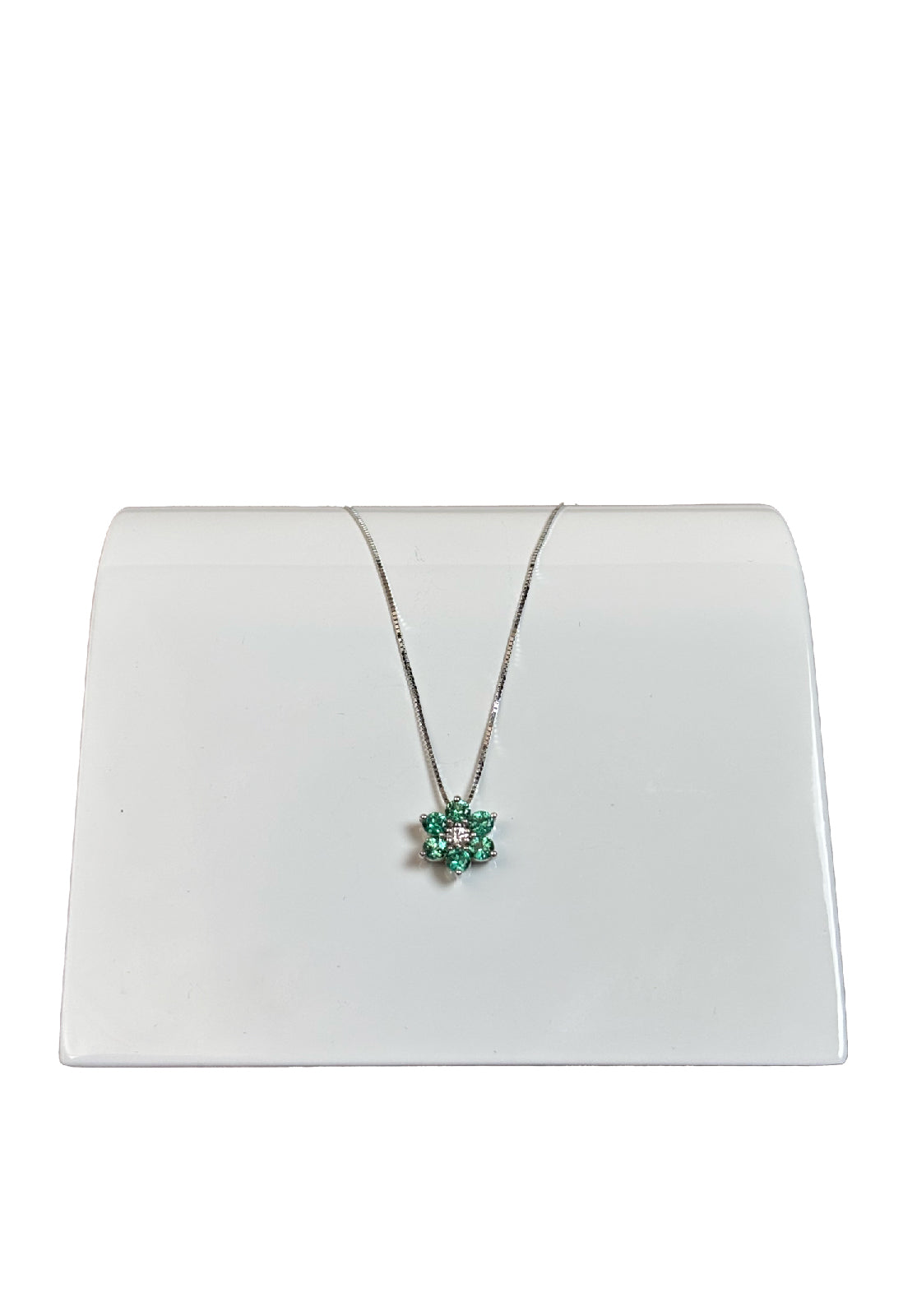 Girocollo fiore smeraldo