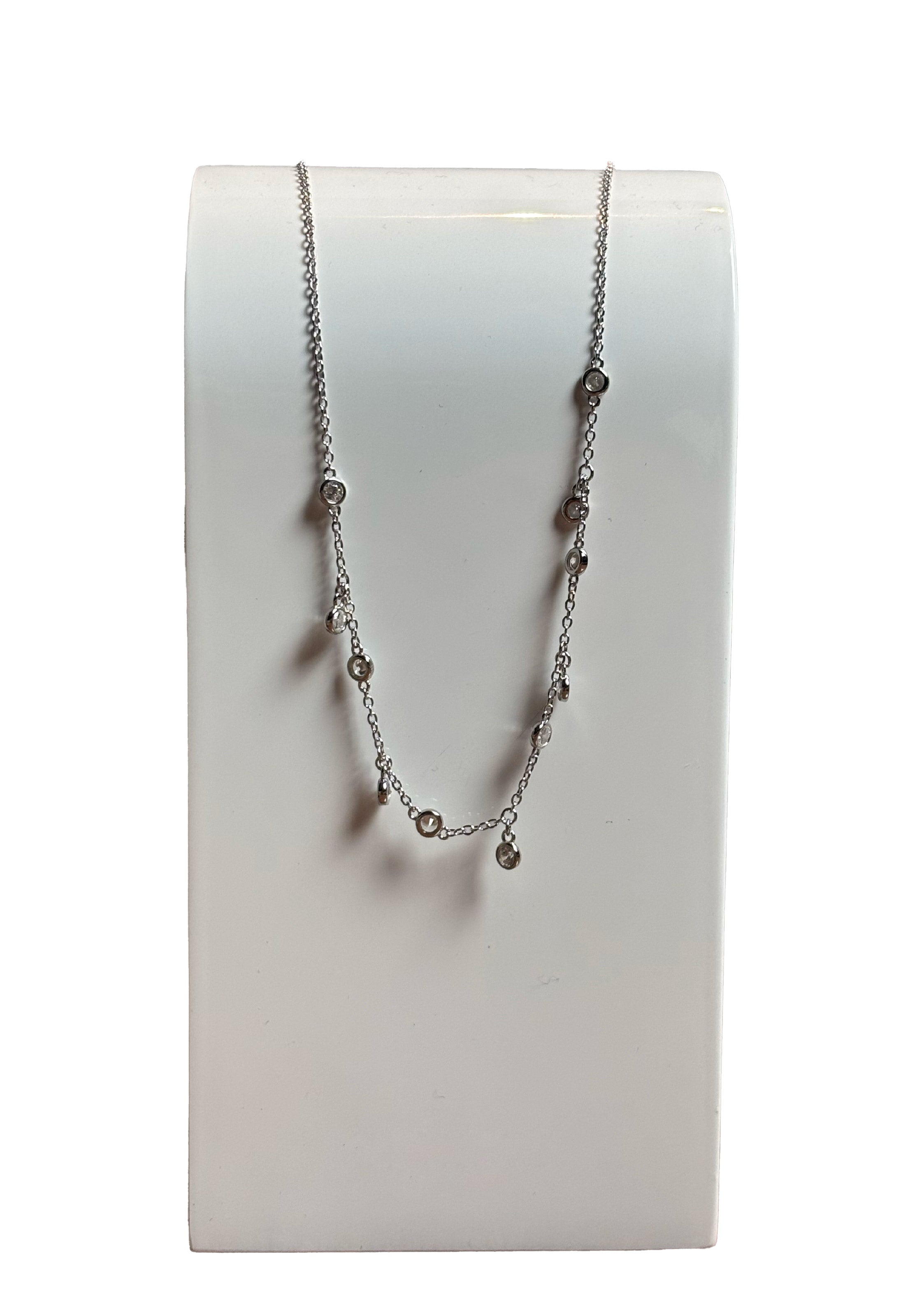 Girocollo argento punti luce