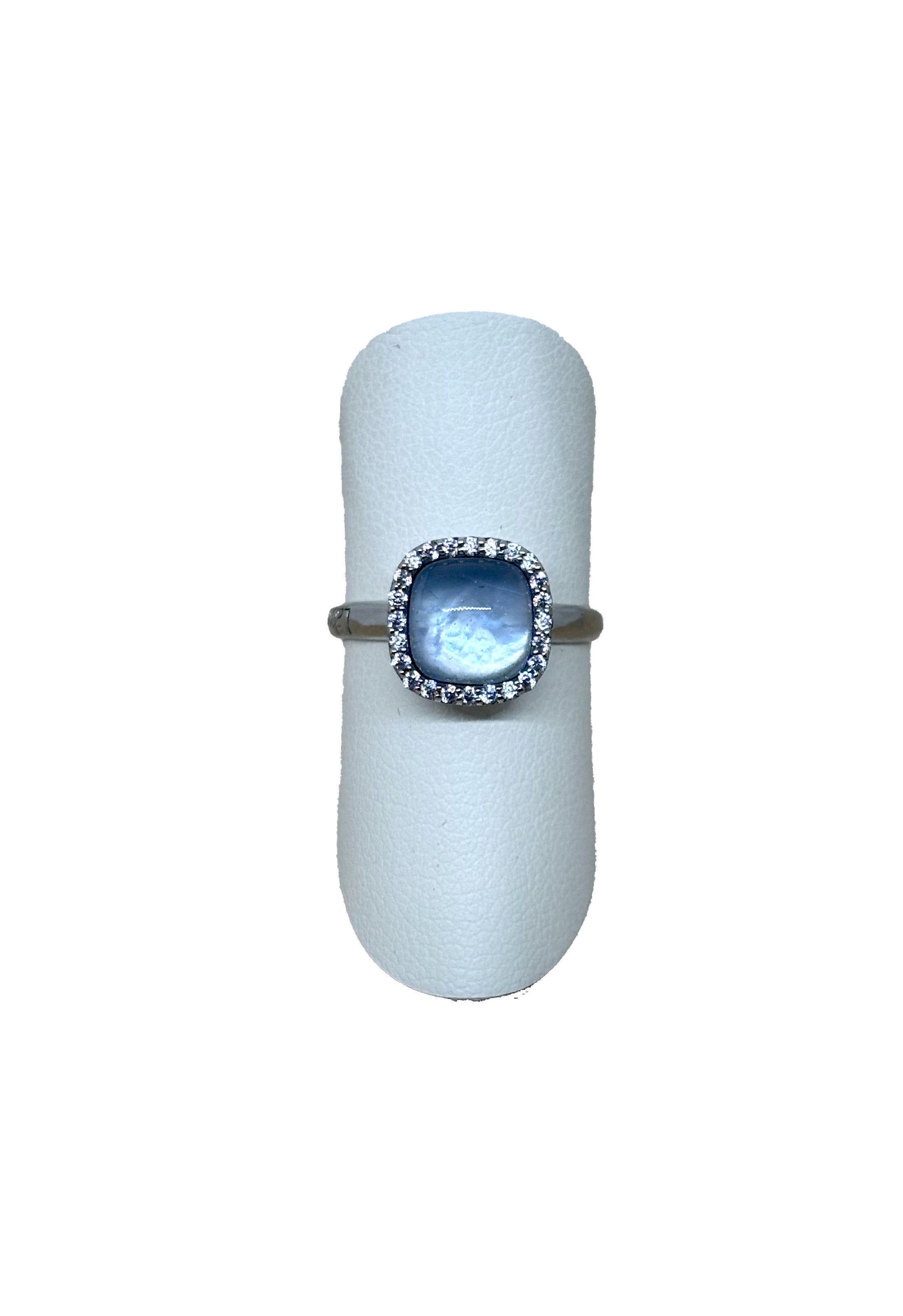 Anello Quarzo Azzurro
