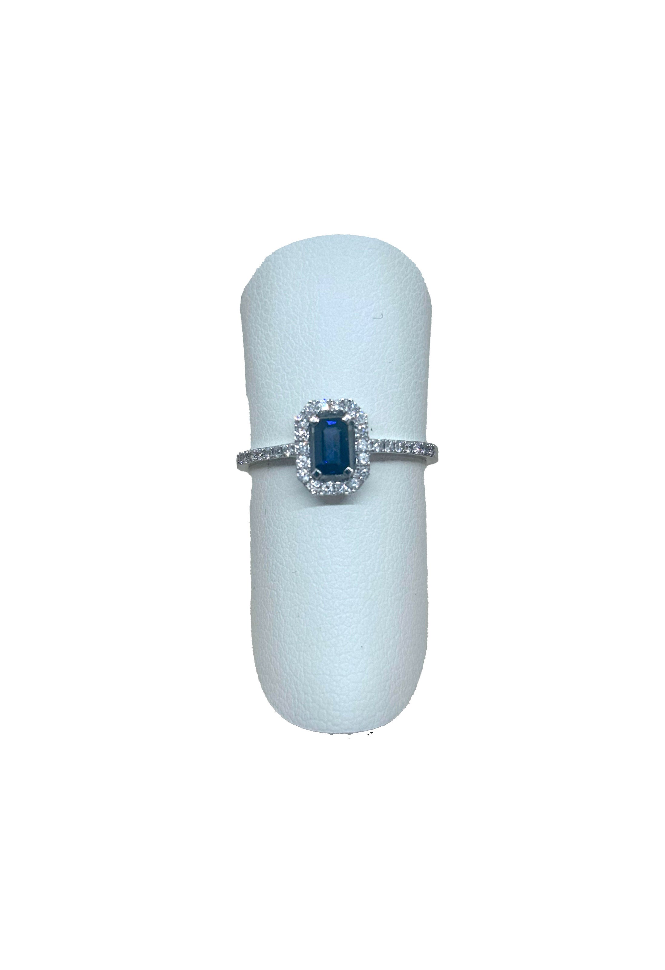 Anello Zaffiro Brillanti