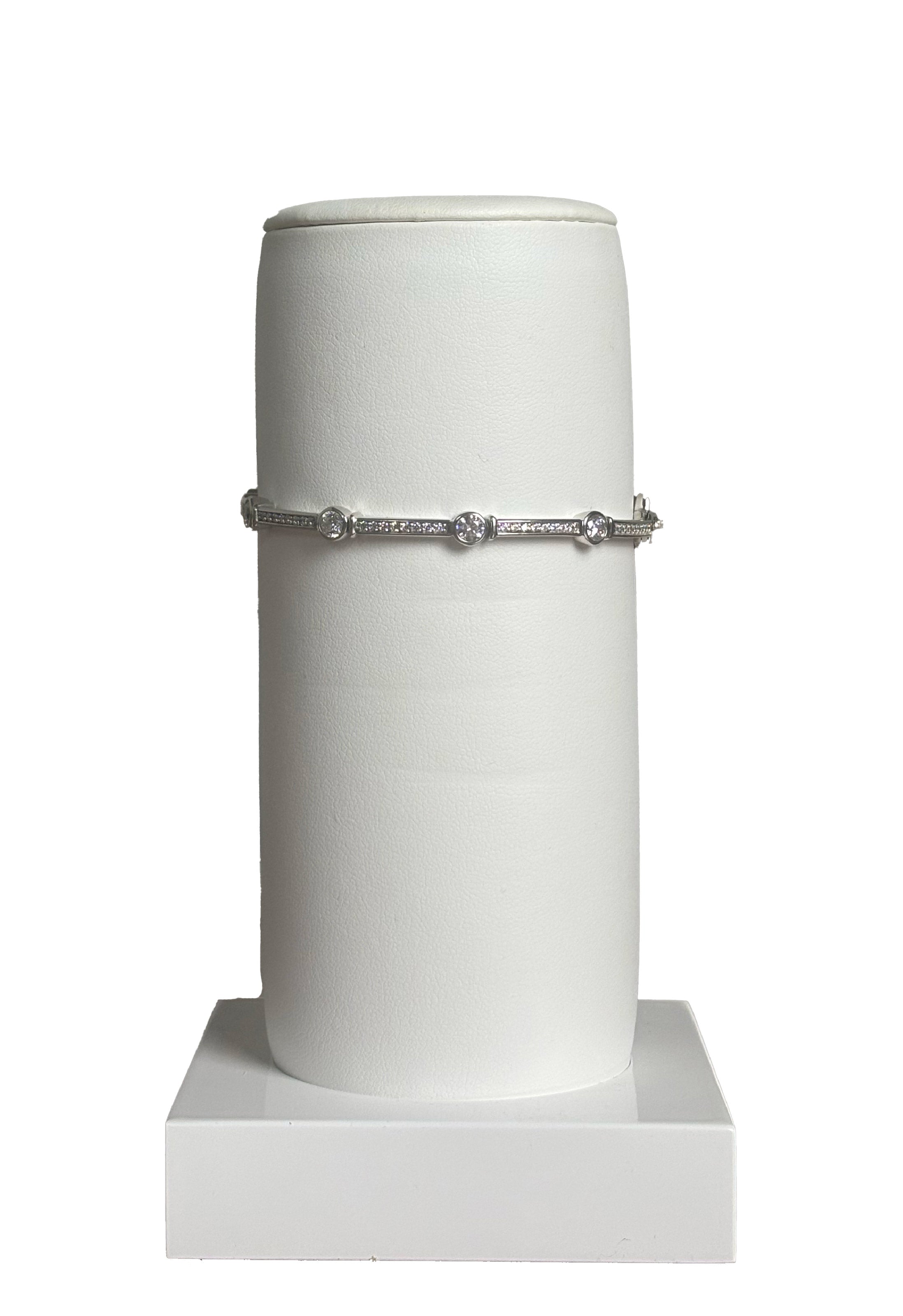 Bracciale semirigido tennis argento zirconie