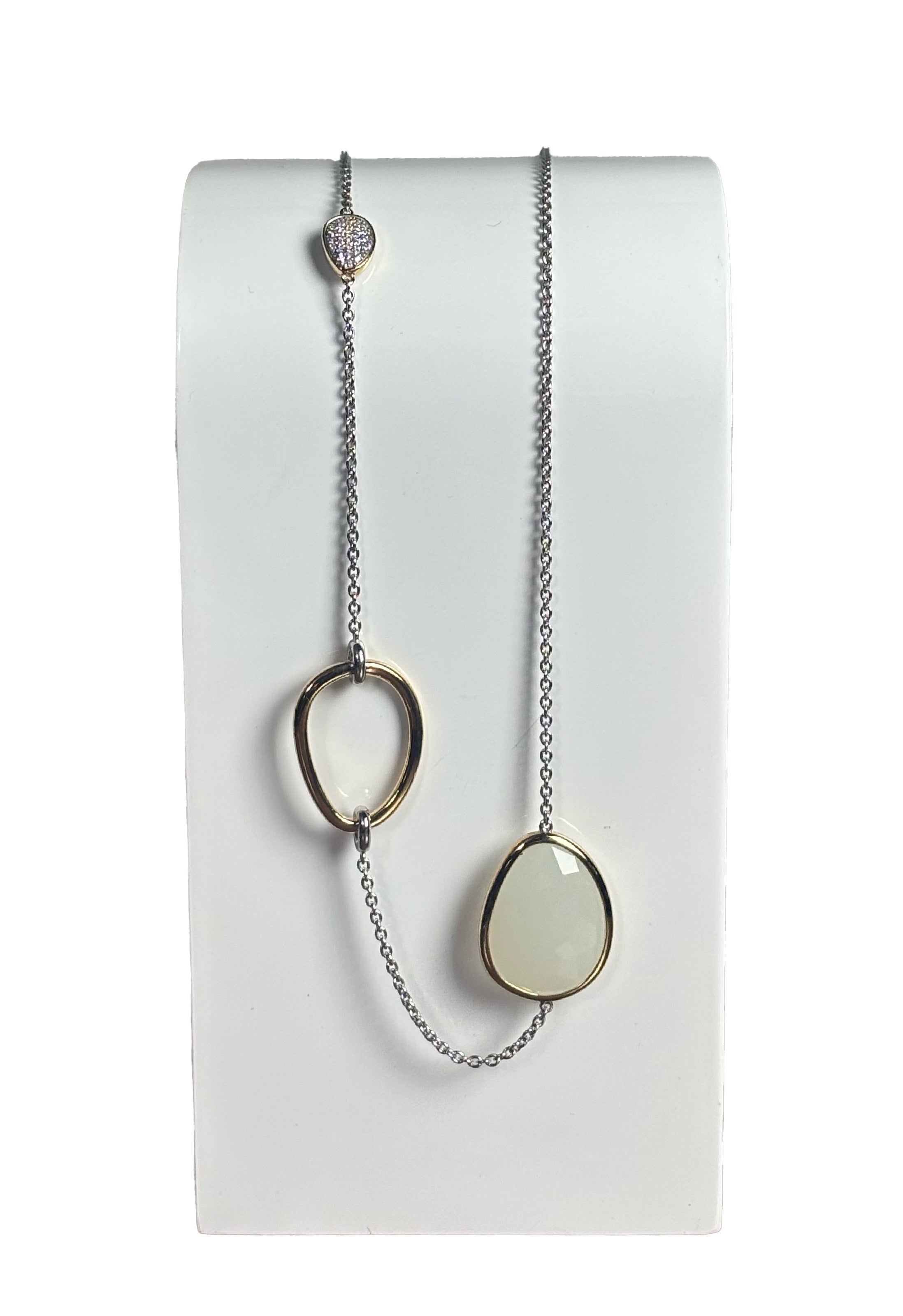 Collana argento zirconie cristallo rocca