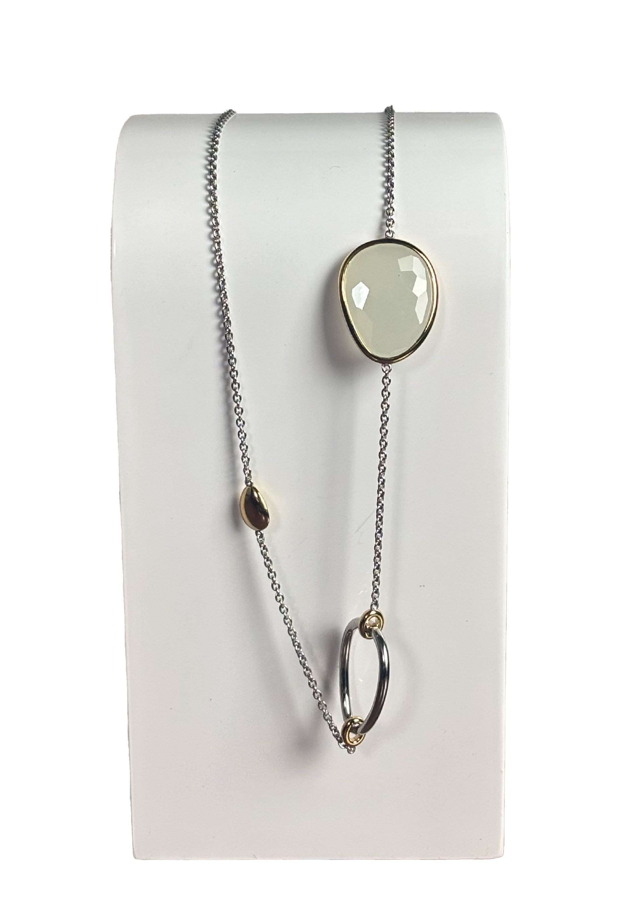 Collana argento zirconie cristallo rocca