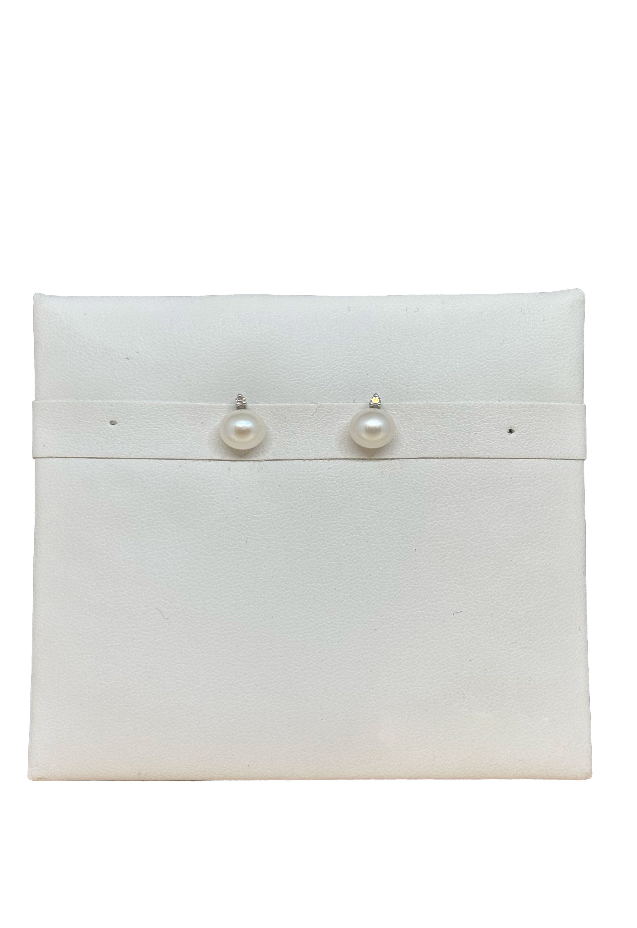 Orecchini perle brillanti