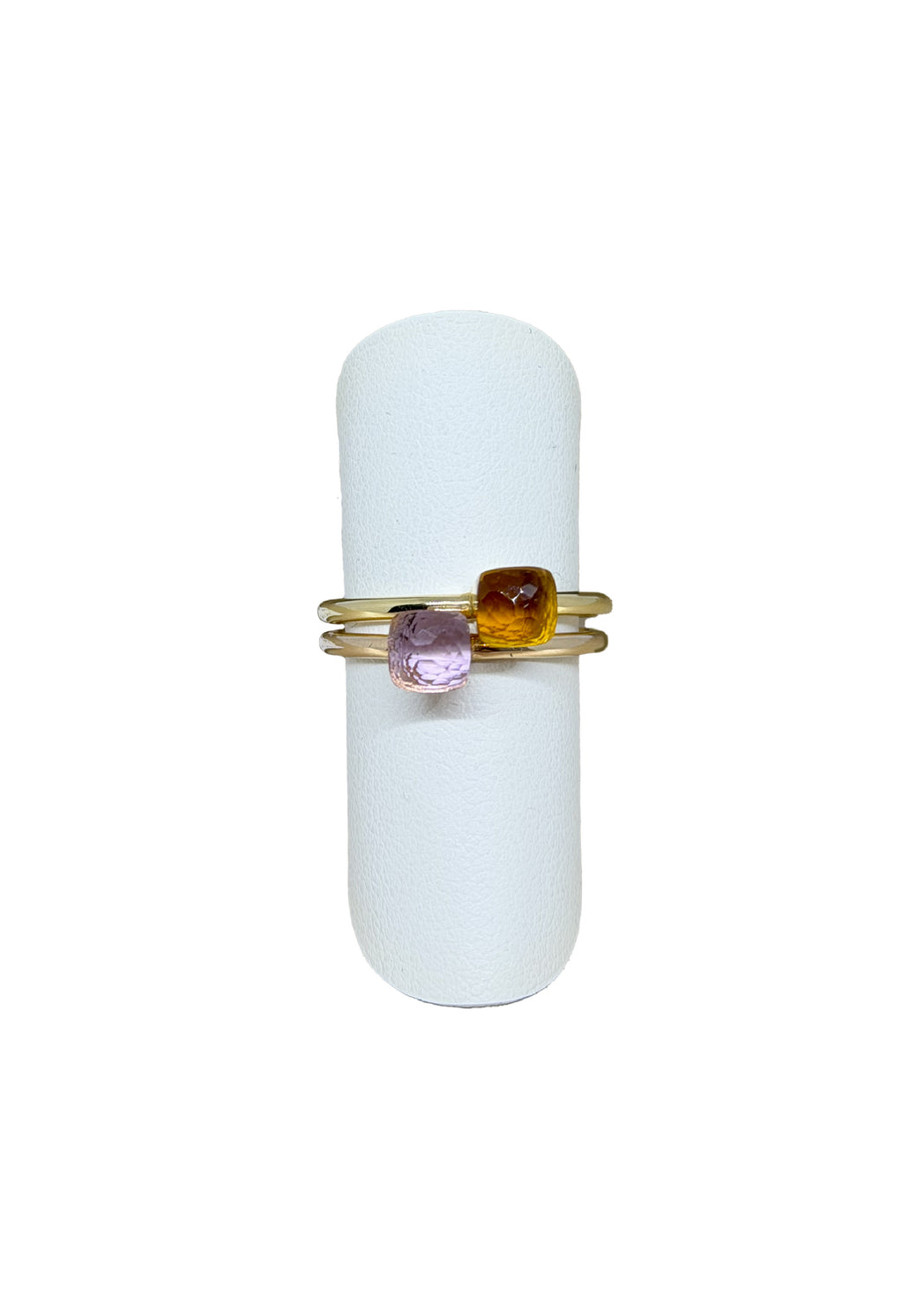 Anello Nudino oro e quarzo