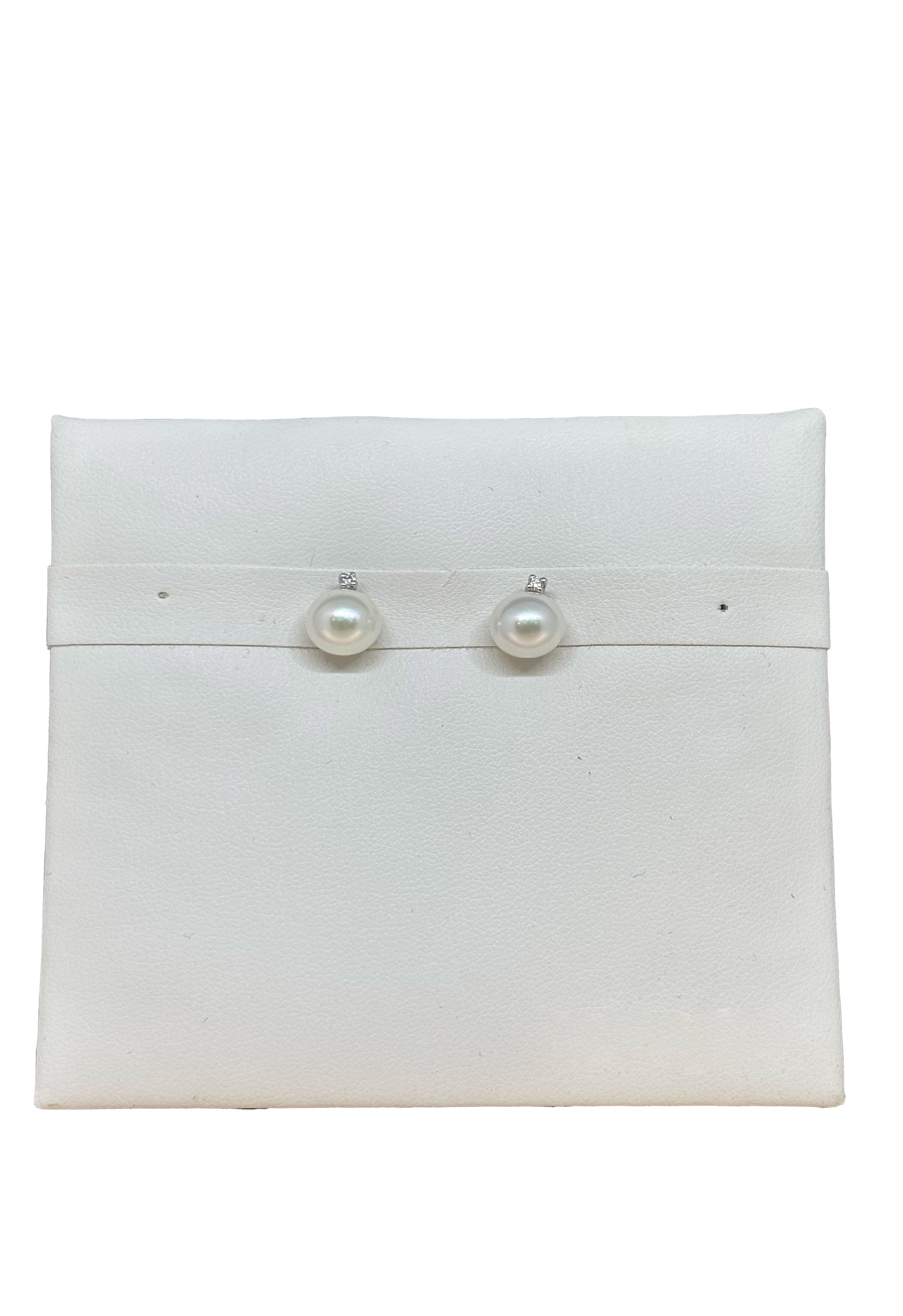 Orecchini perle brillanti