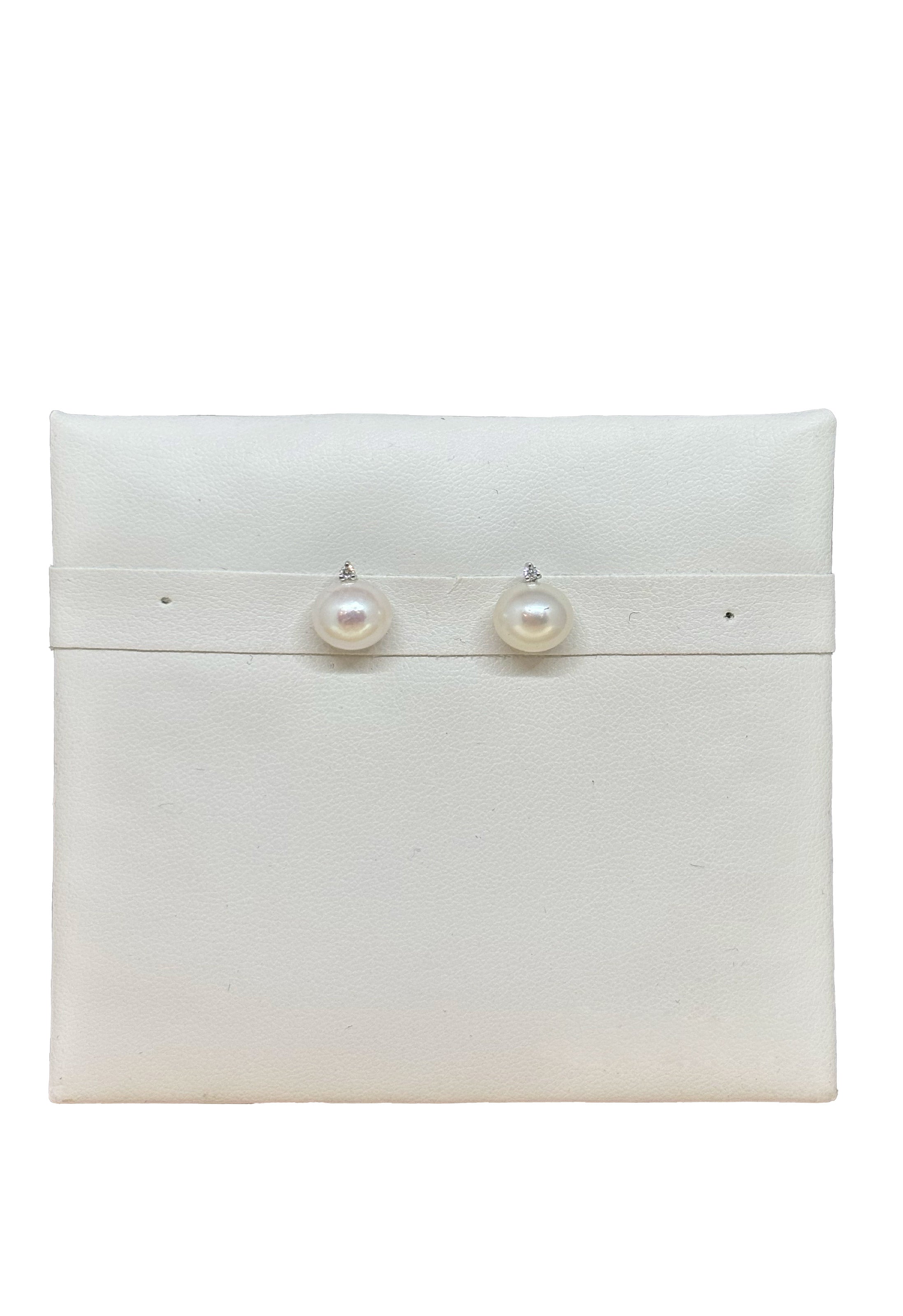 Orecchini perle brillanti