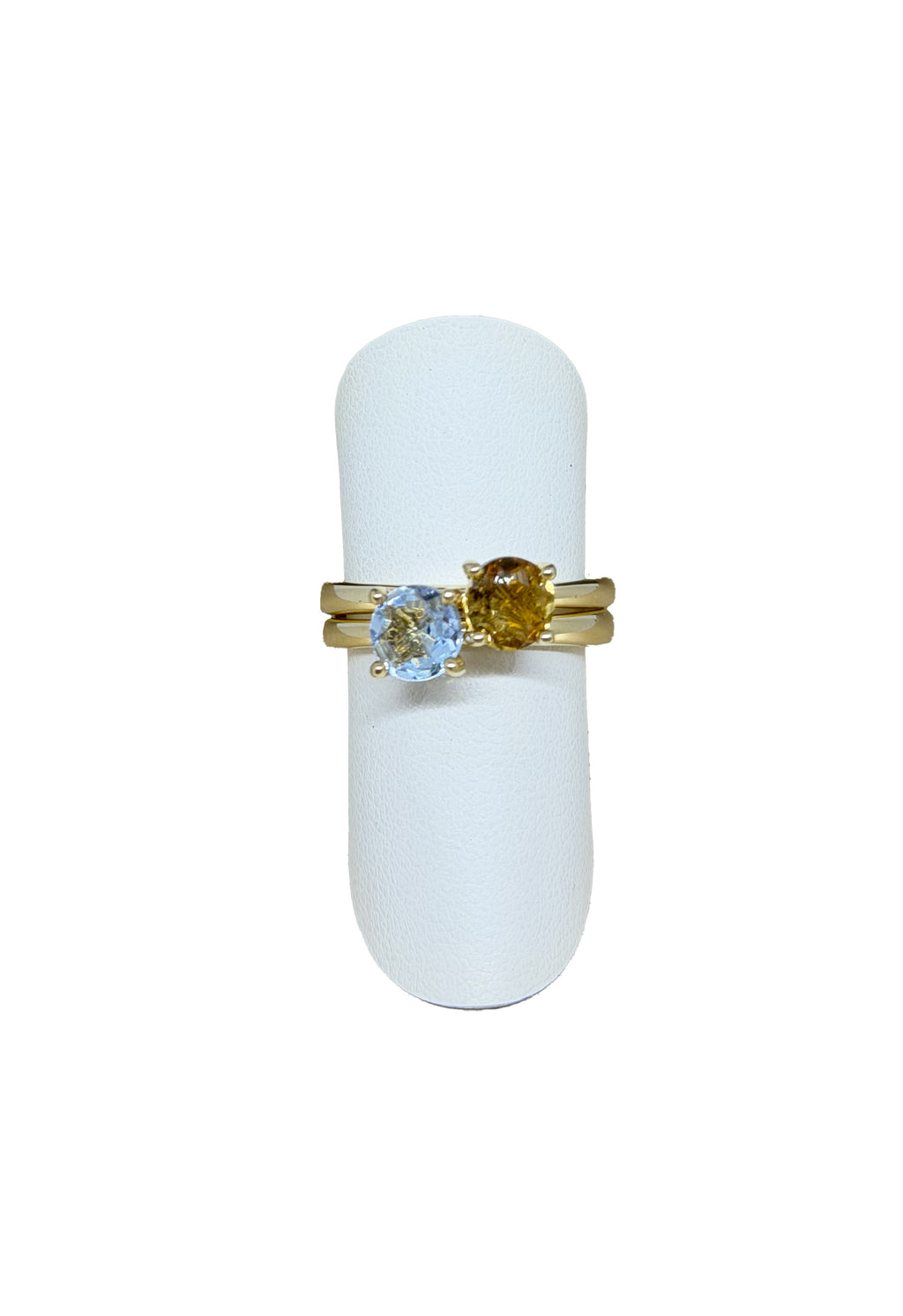Anelli oro e quarzo