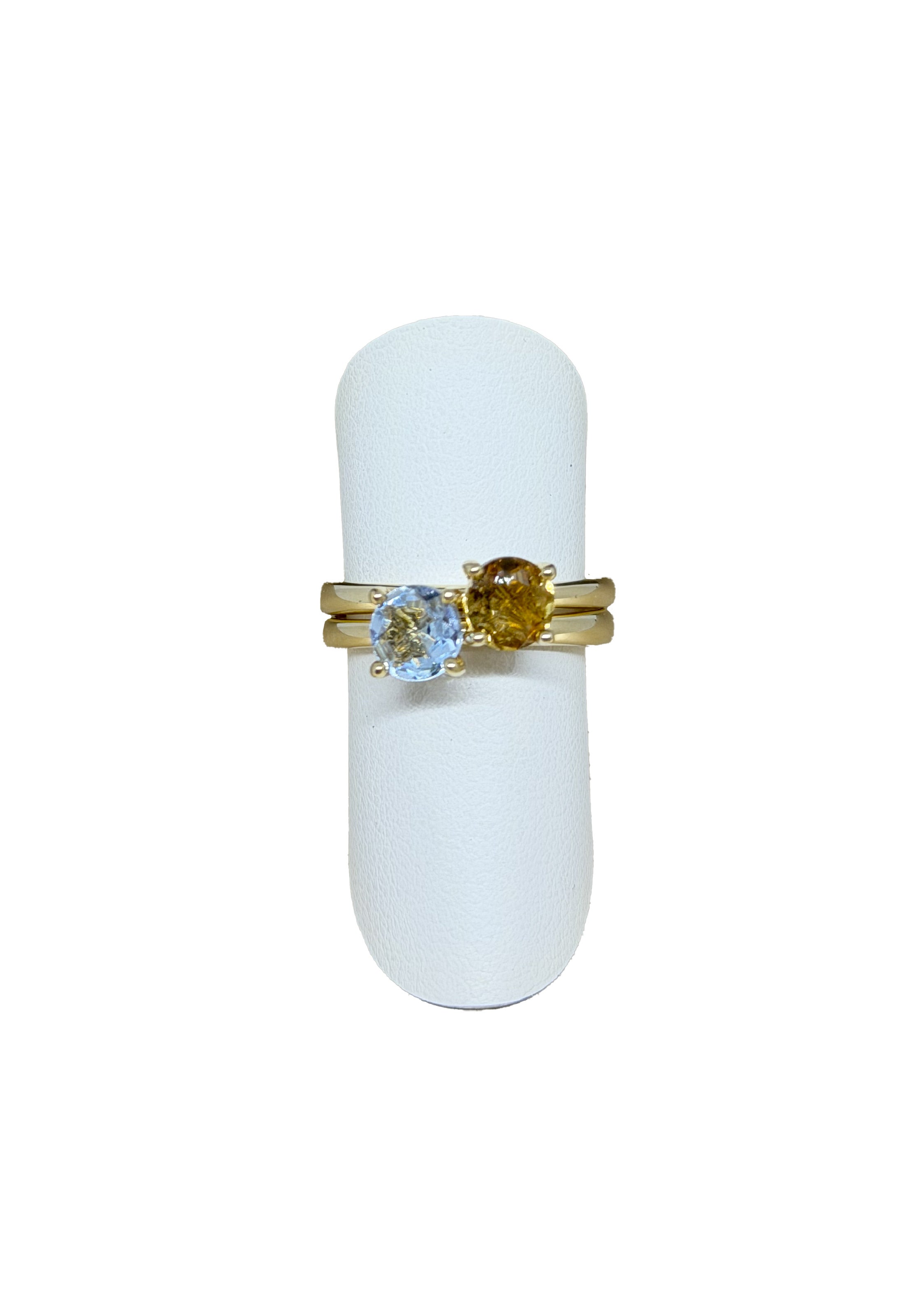 Anelli oro e quarzo