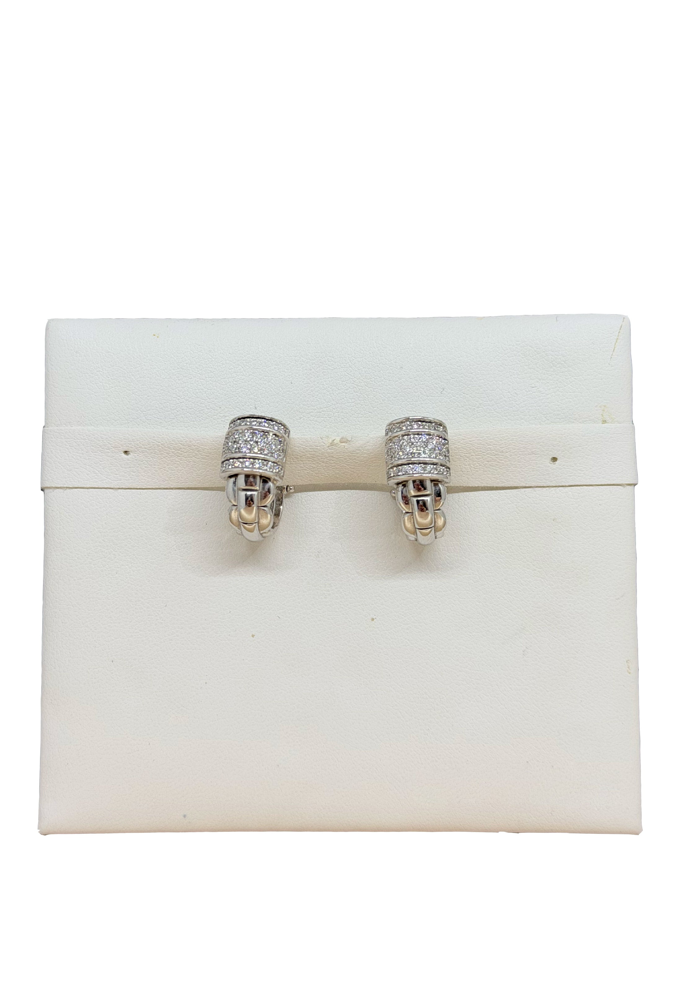 Orecchini oro bianco brillanti Fope