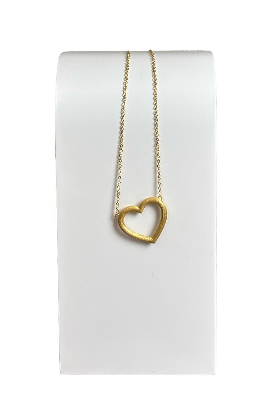 Girocollo Cuore Argento Placcato Oro