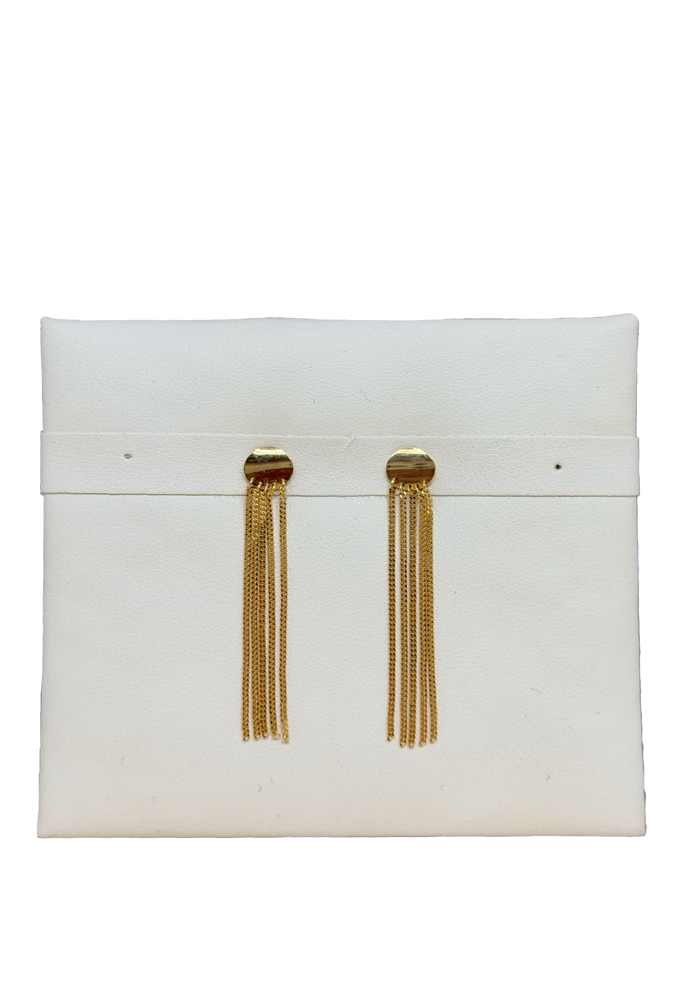 Orecchini multifili oro giallo