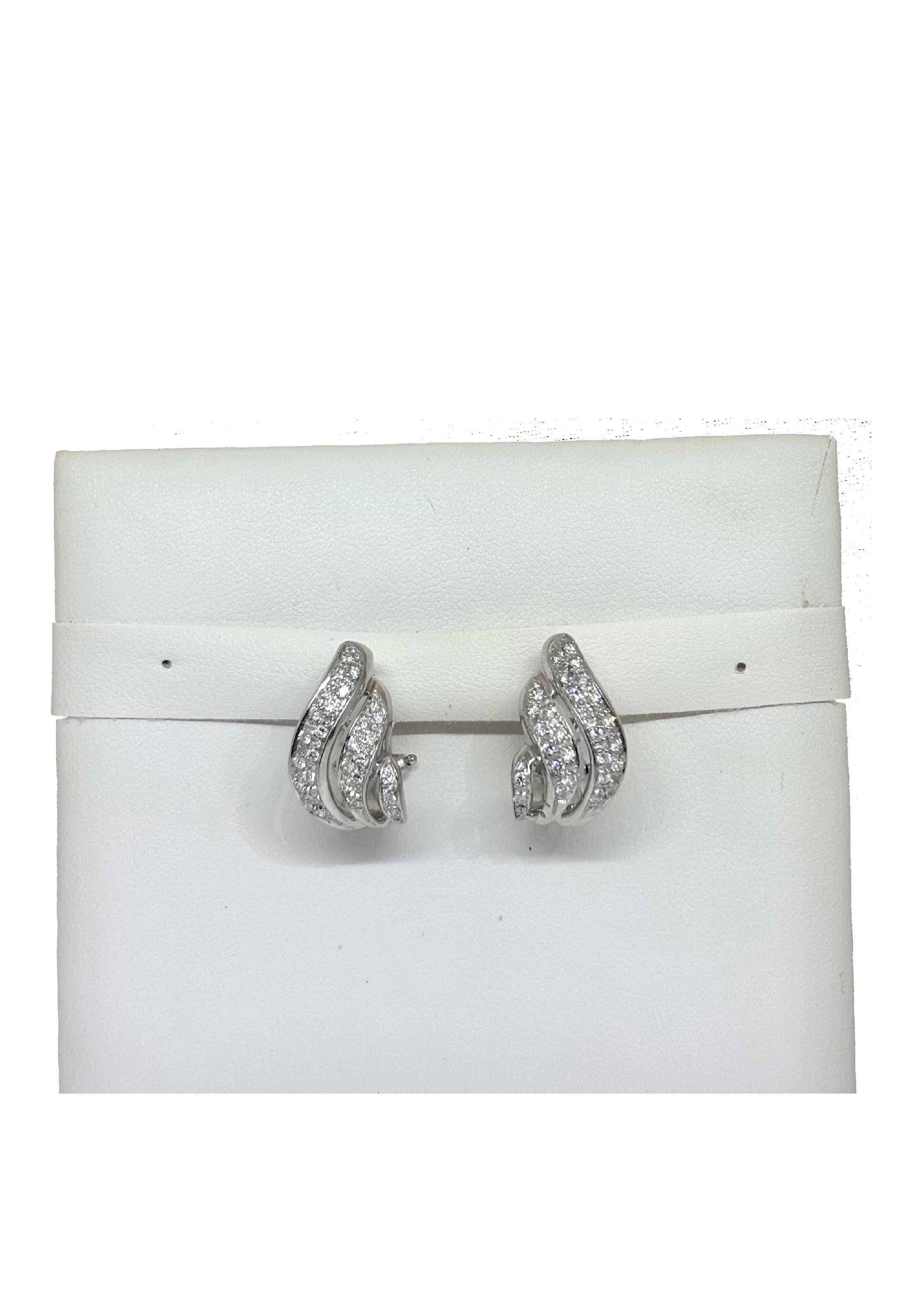 Orecchini brillanti onda