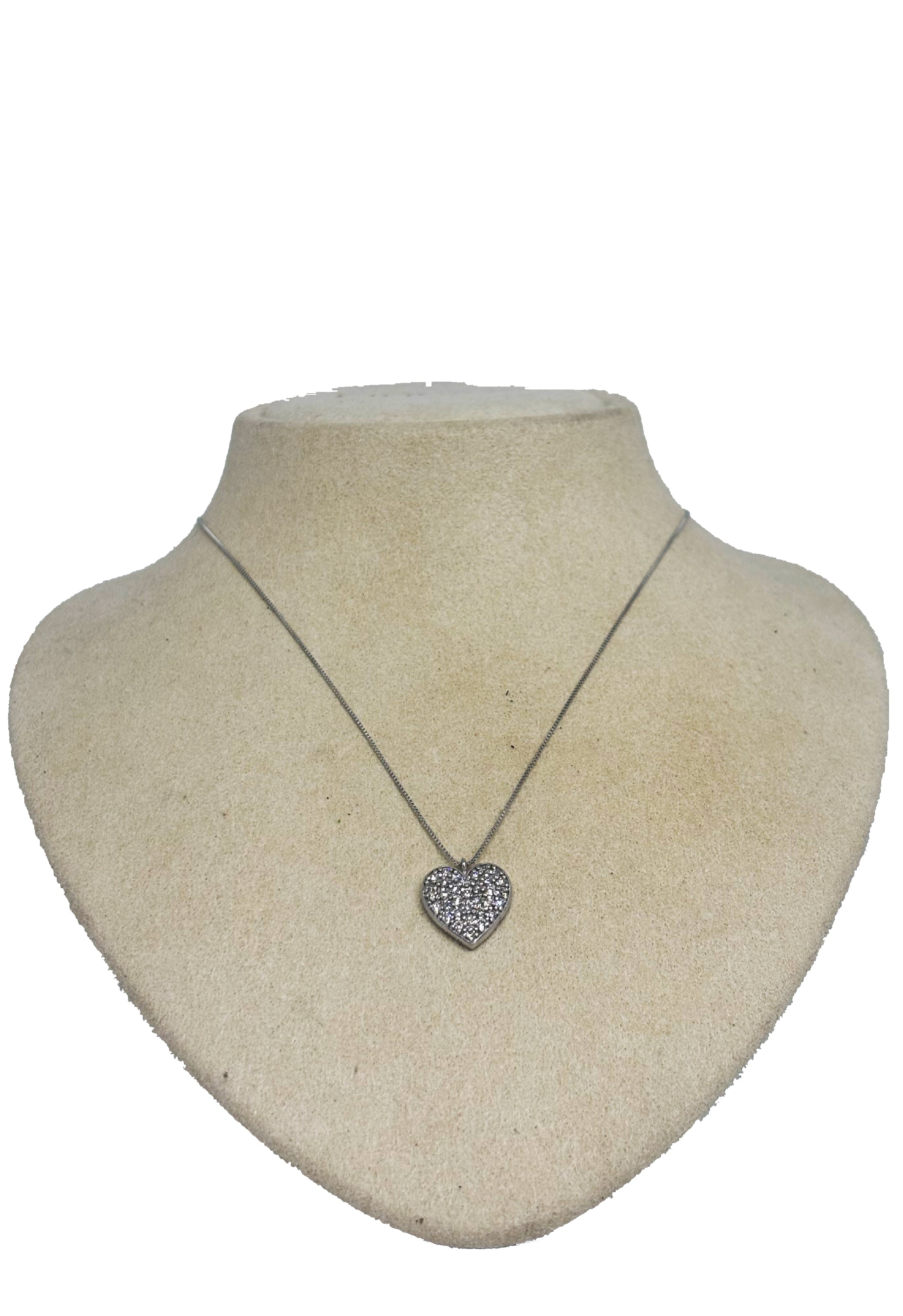 Girocollo cuore brillanti