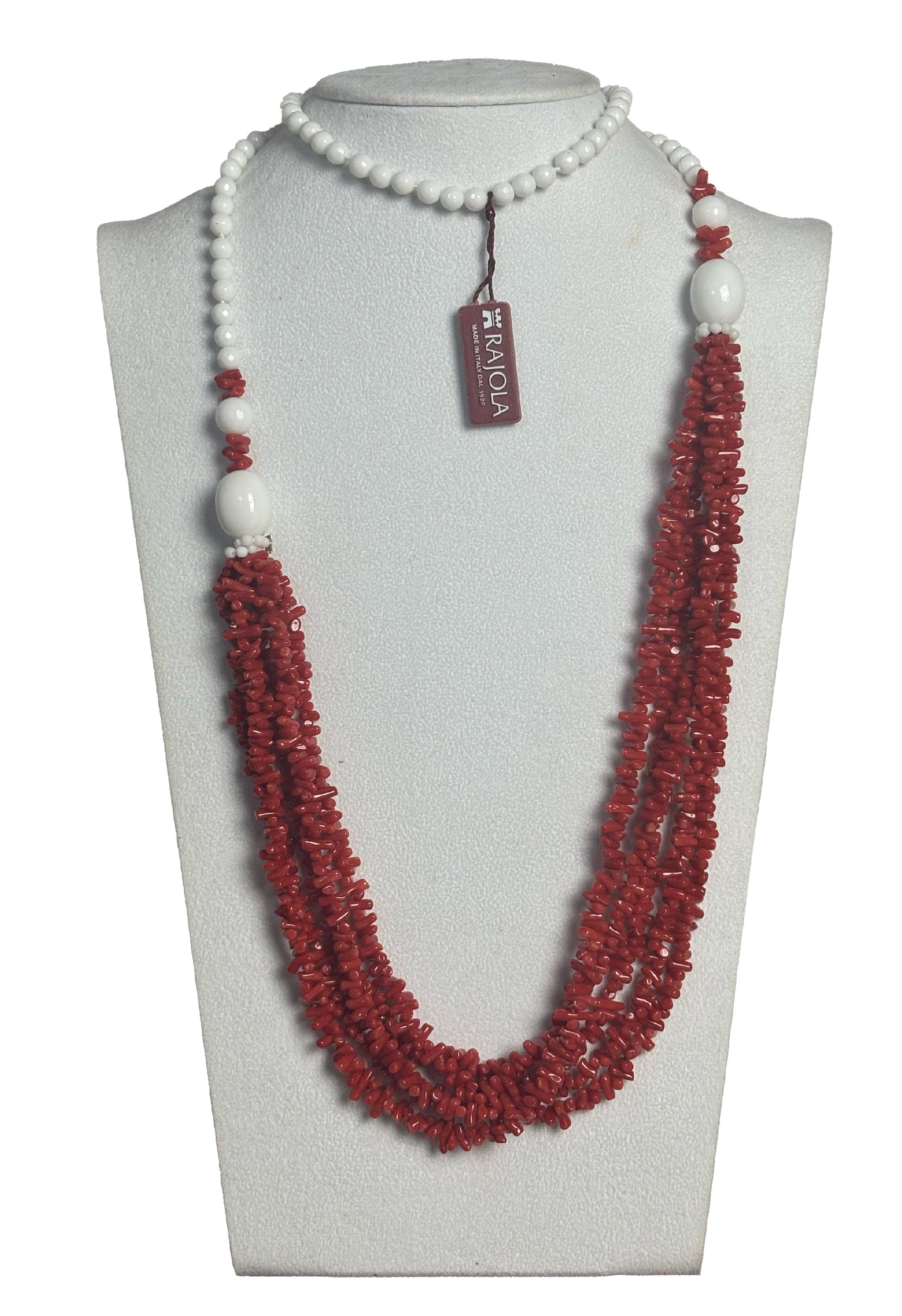 Collana Niagara Rajola corallo rosso