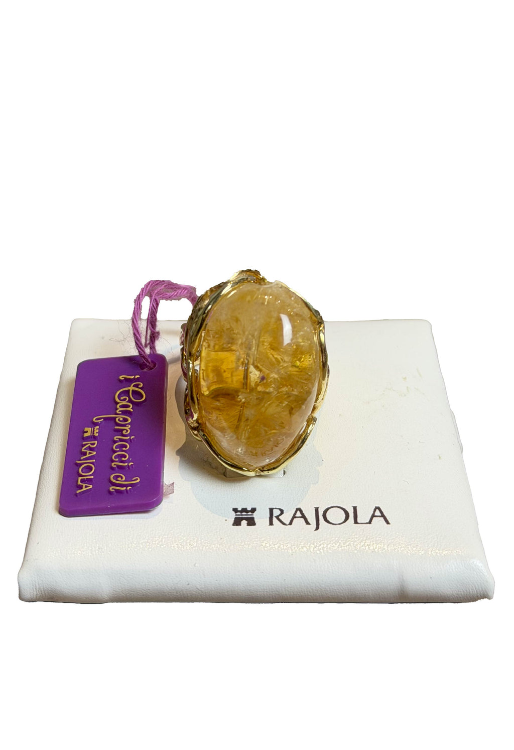 Anello Rajola collezione Tonga Quarzo Citrino