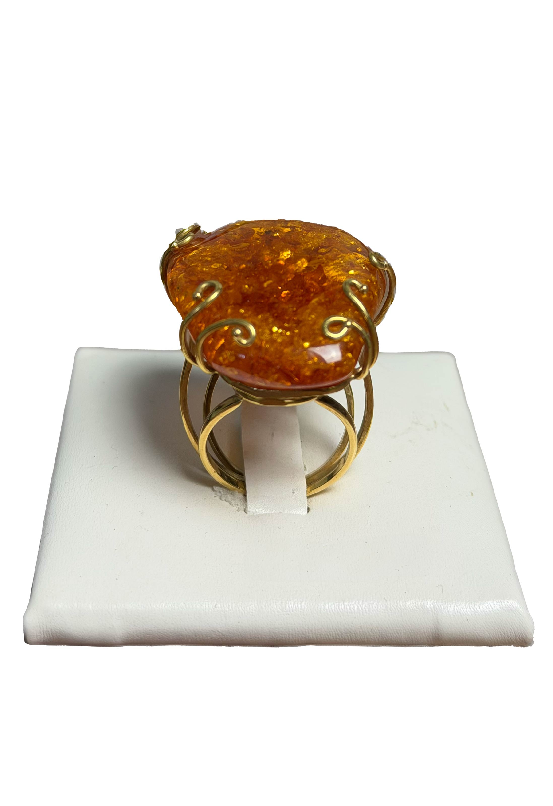 Anello Ambra Collezione Graffiti