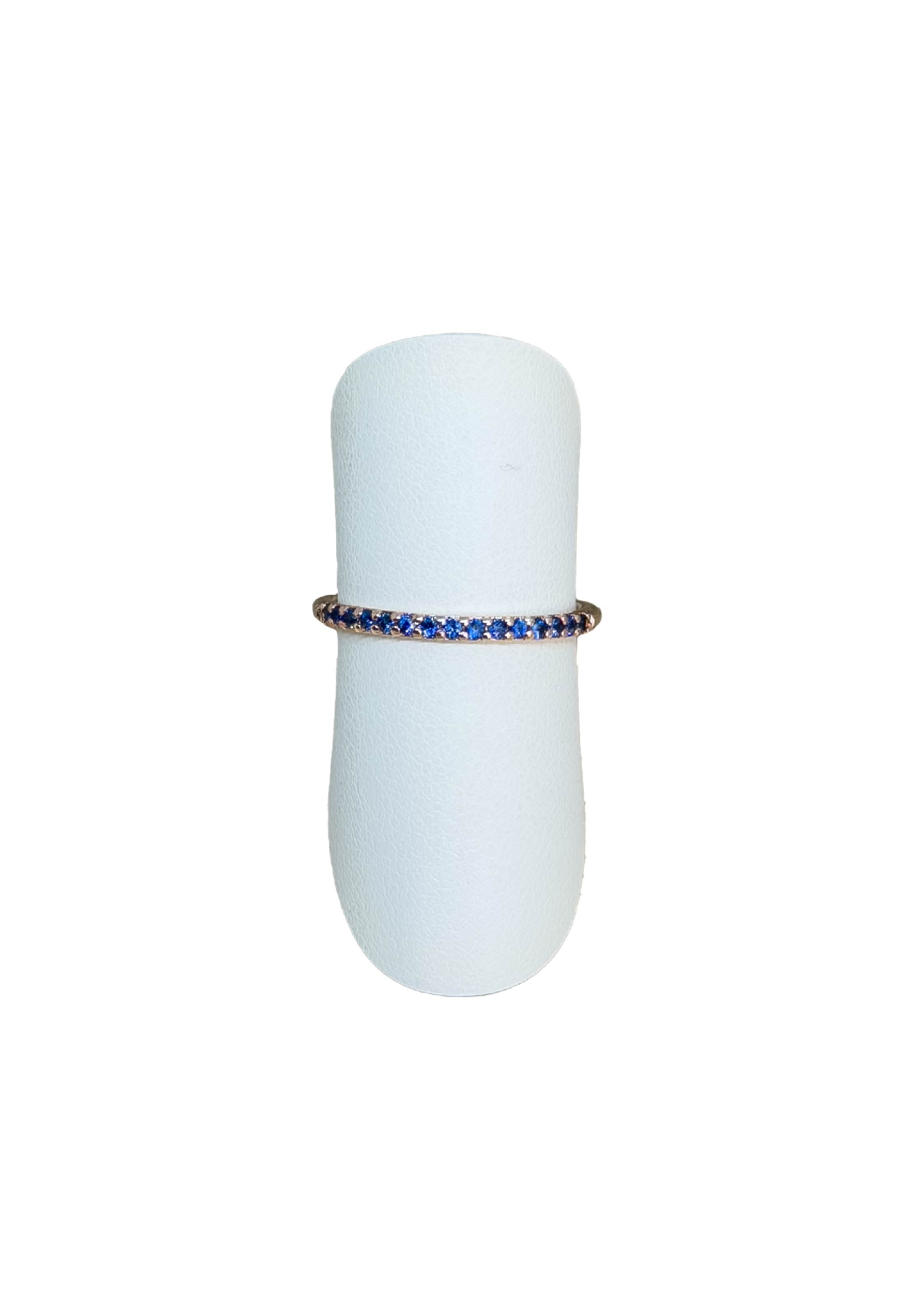 Fedina zaffiri oro rosa