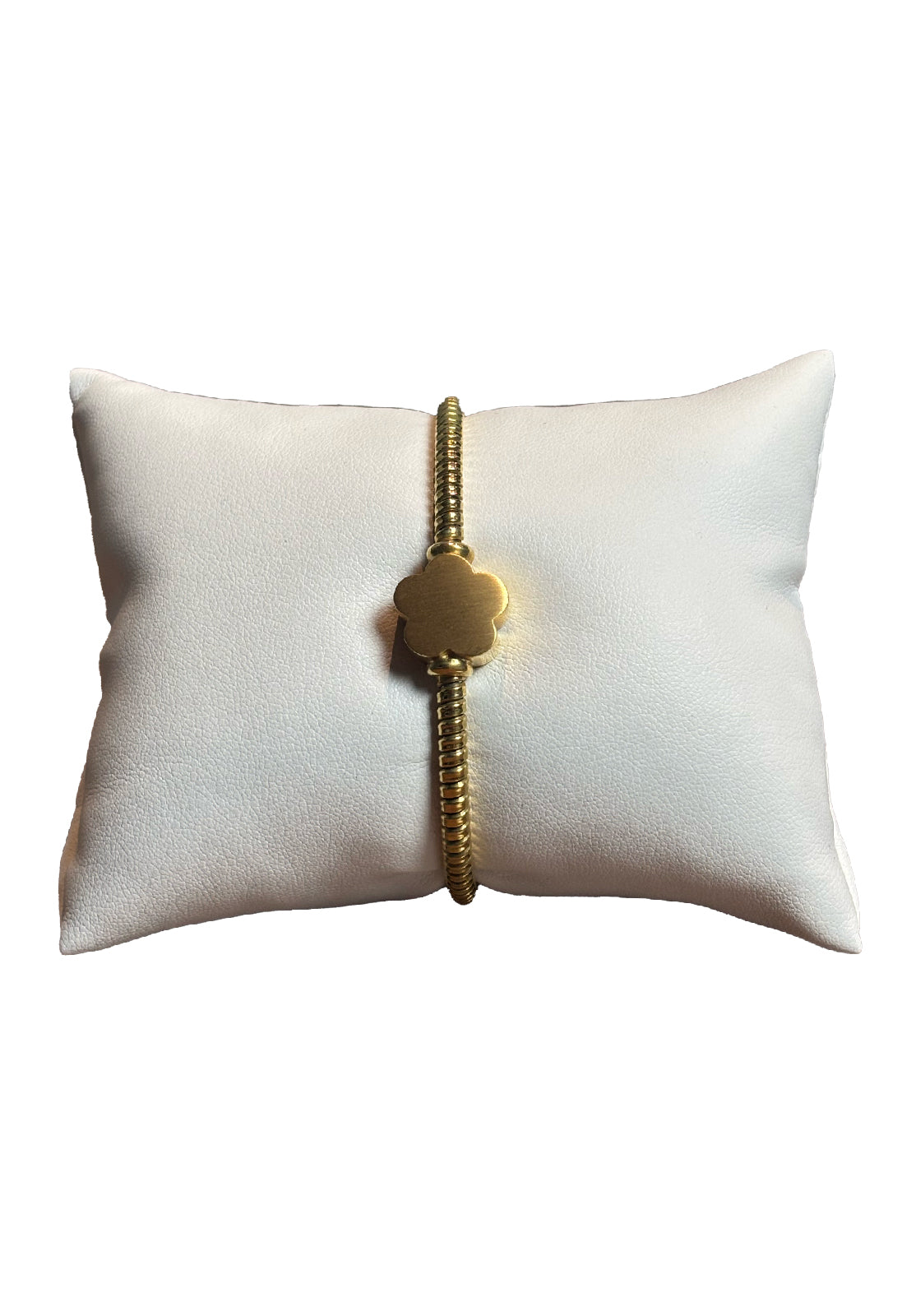 Bracciale tubogas fiore oro