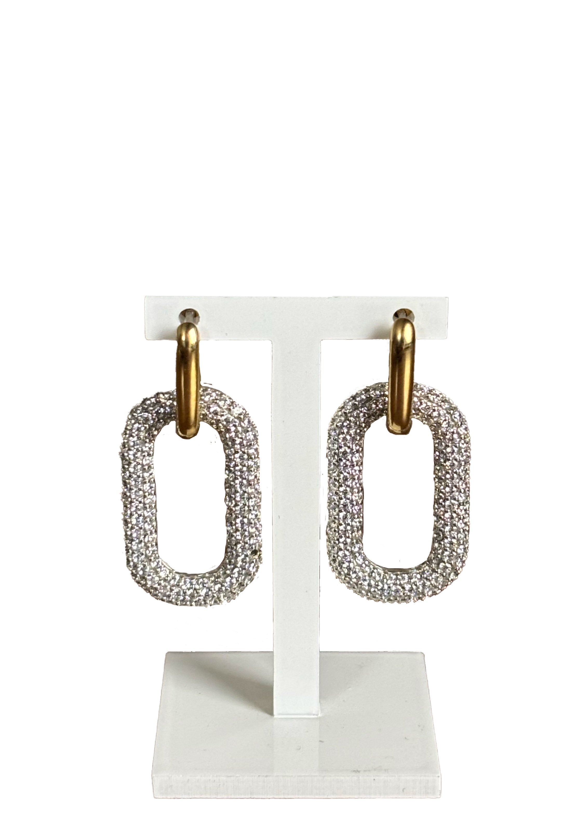 Orecchini argento zirconie