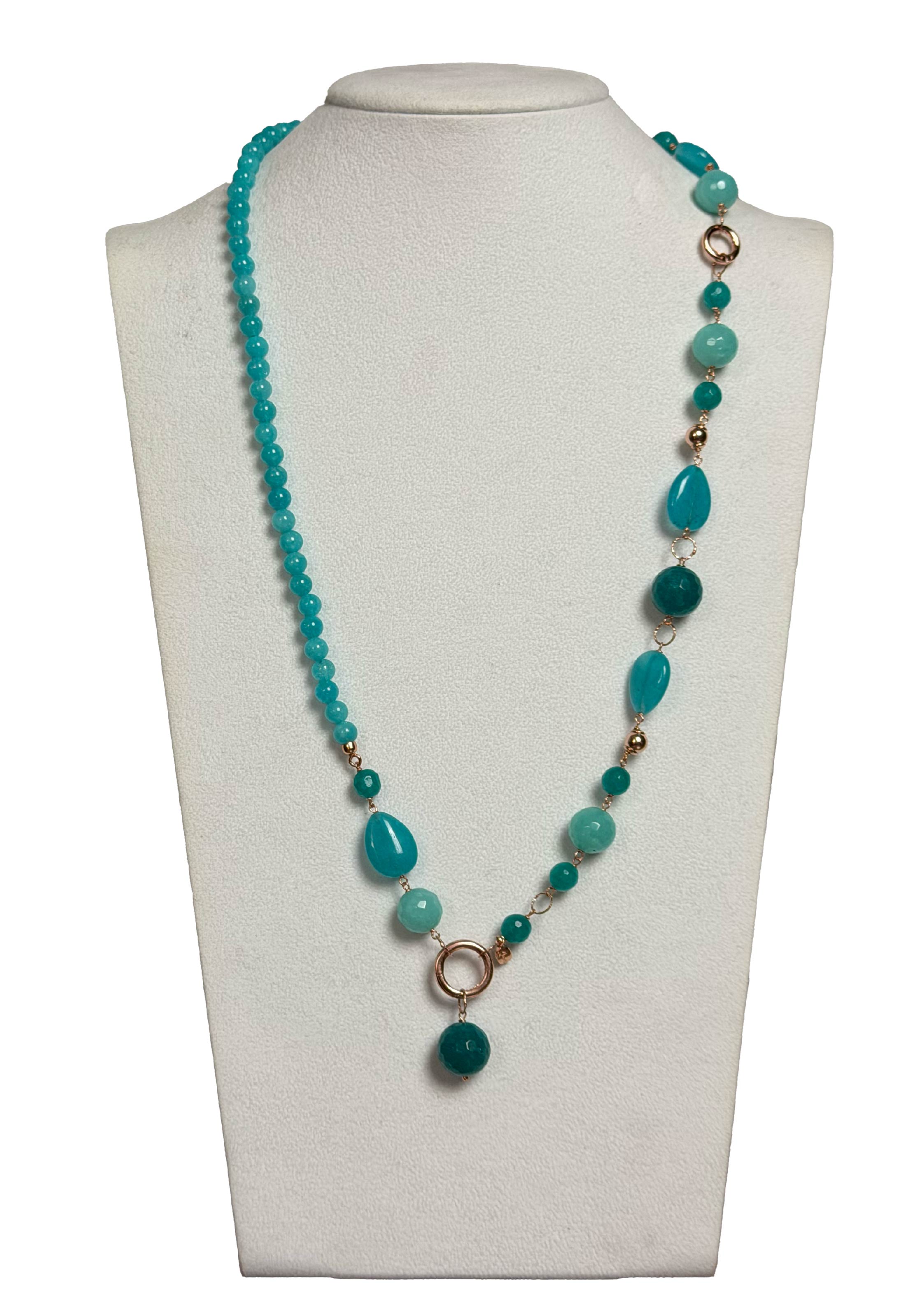 Collana long Wave giada scomponibile