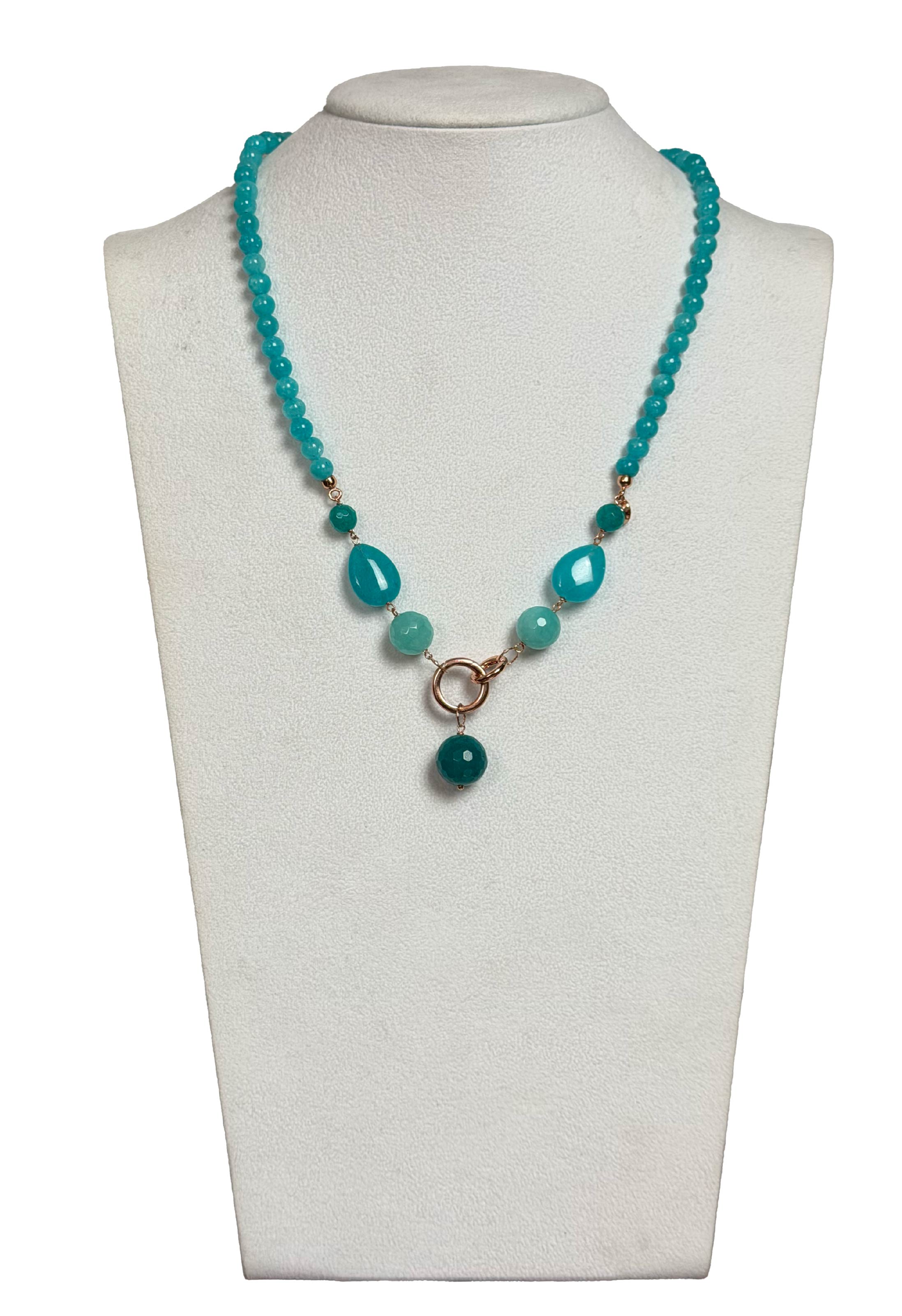 Collana long Wave giada scomponibile