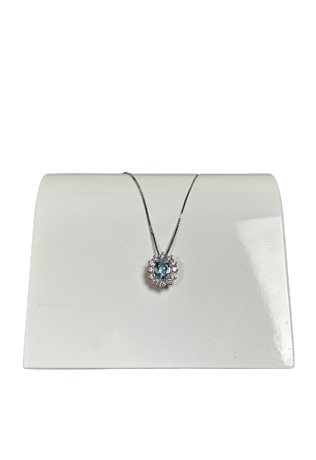 Girocollo acquamarina brillanti Kate