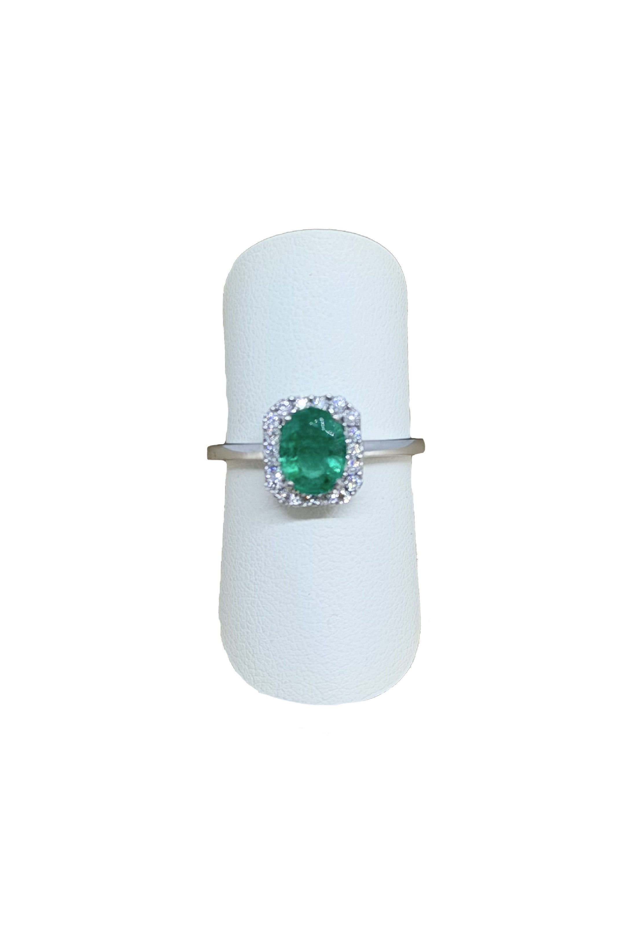 Anello Kate Smeraldo e Brillanti