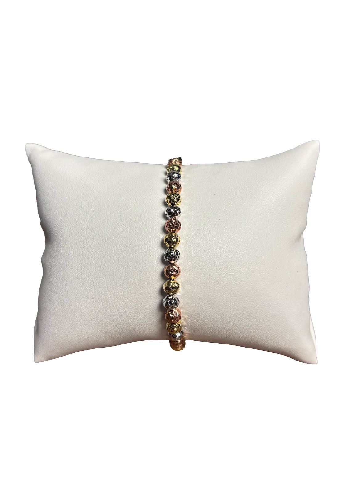 Bracciale diamantato tre colori oro