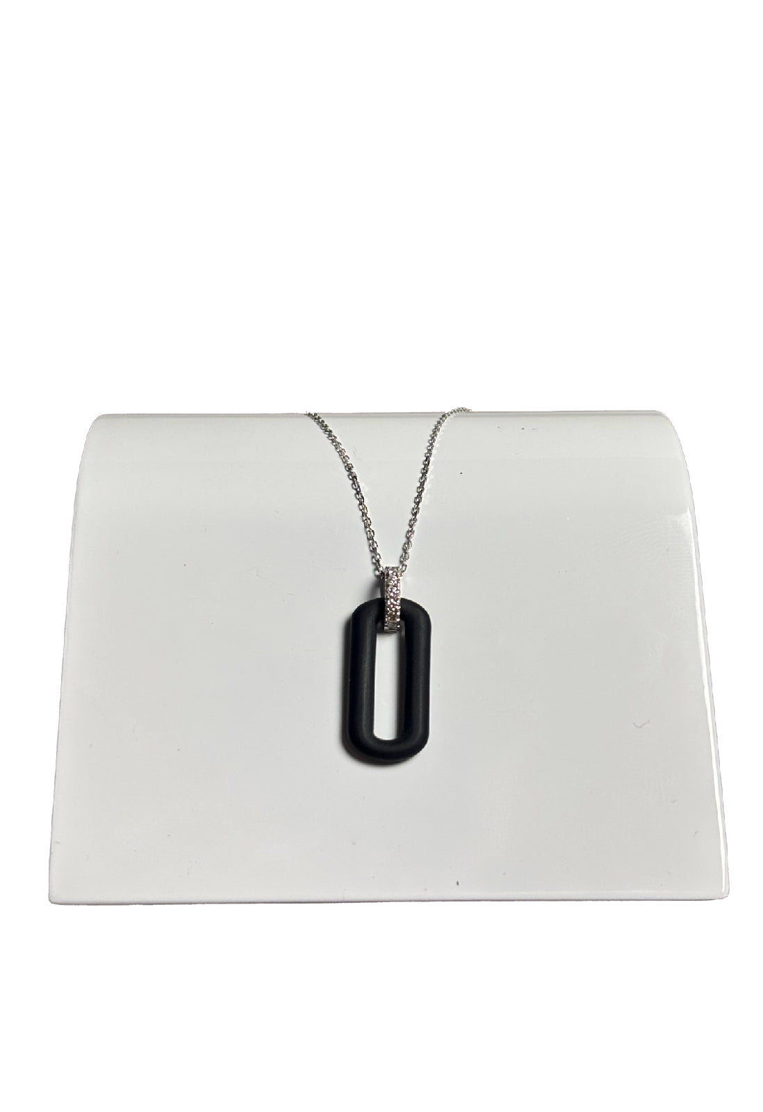 Girocollo titanio brillanti