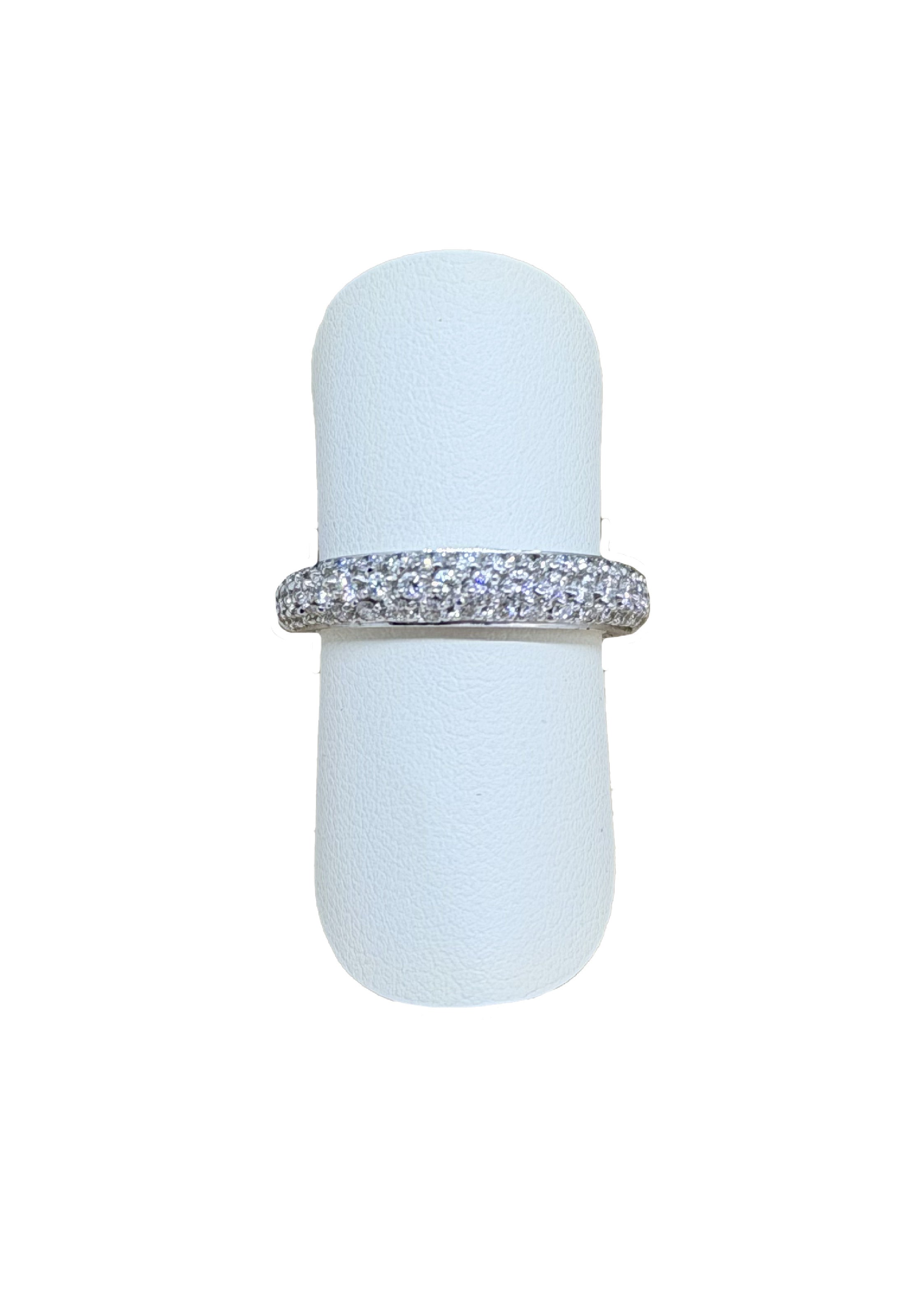 Anello fedina pavè brillanti
