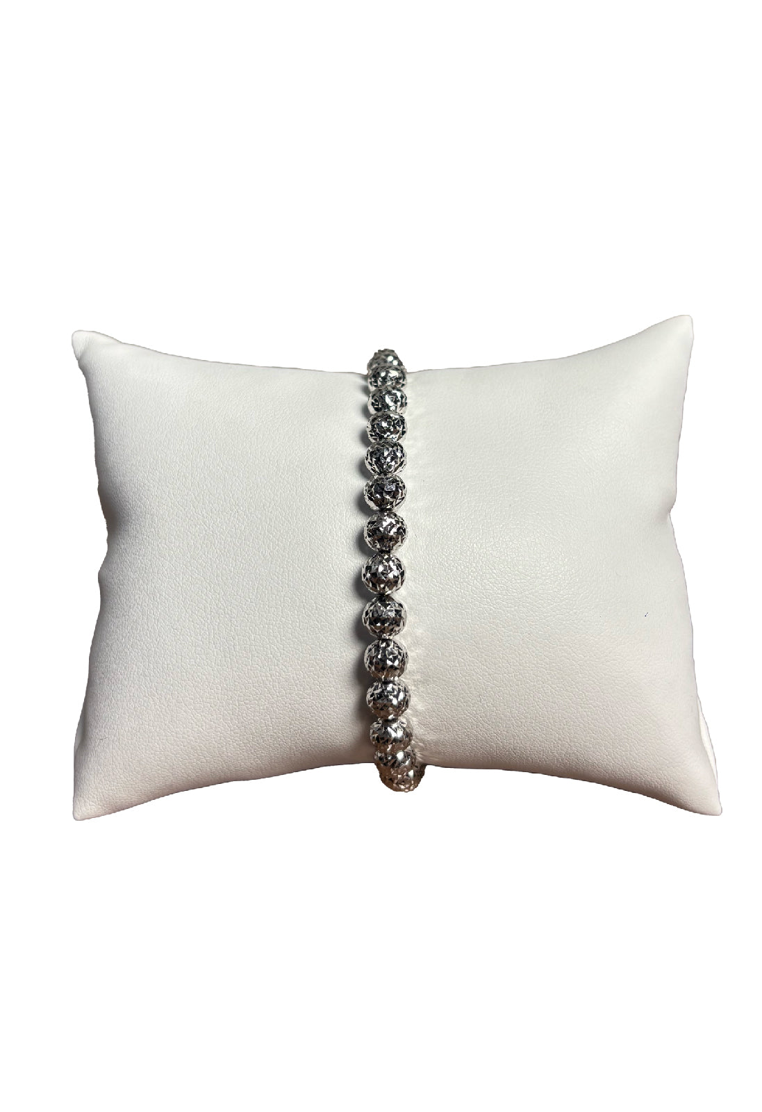 Bracciale oro bianco sfere diamante