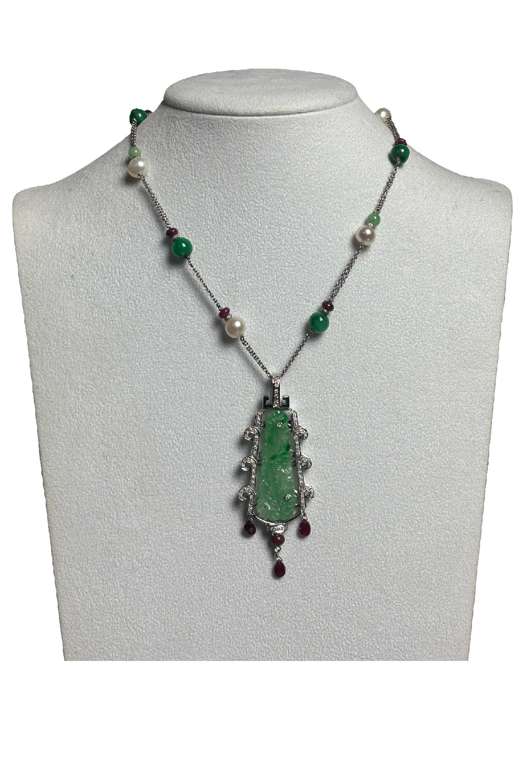 Ciondolo giada brillanti