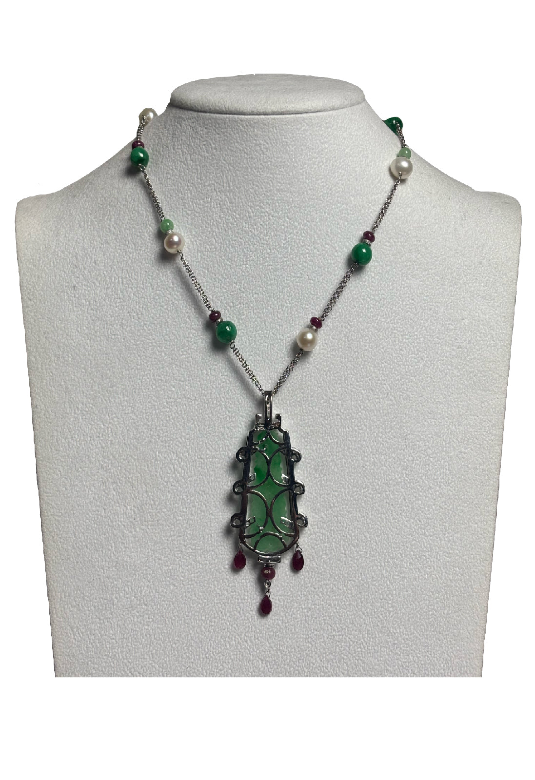 Ciondolo giada brillanti