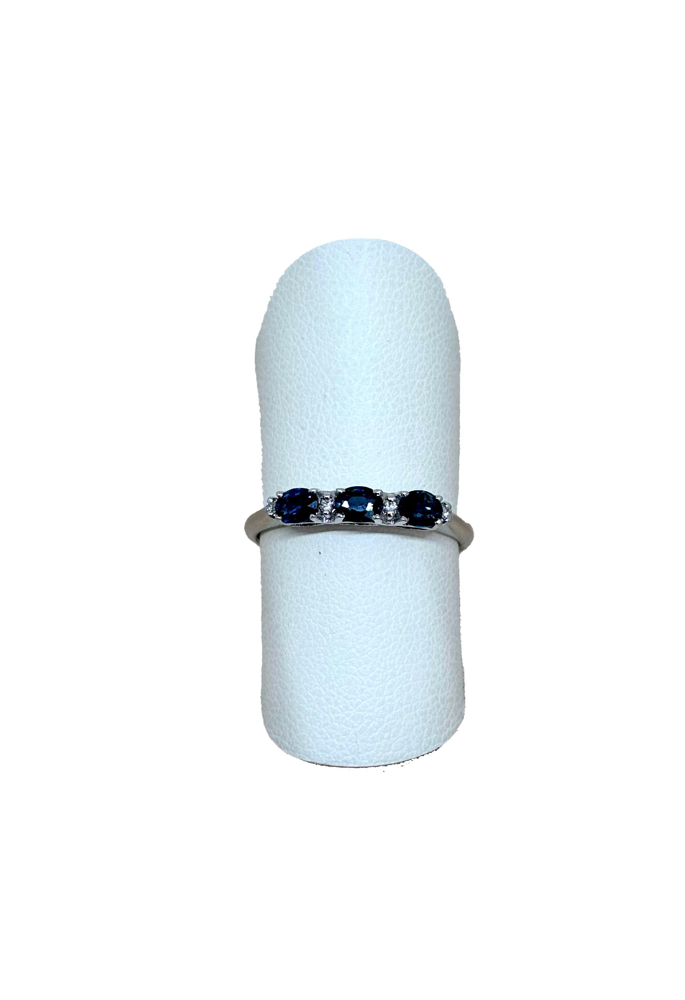 Anello Zaffiri Brillanti
