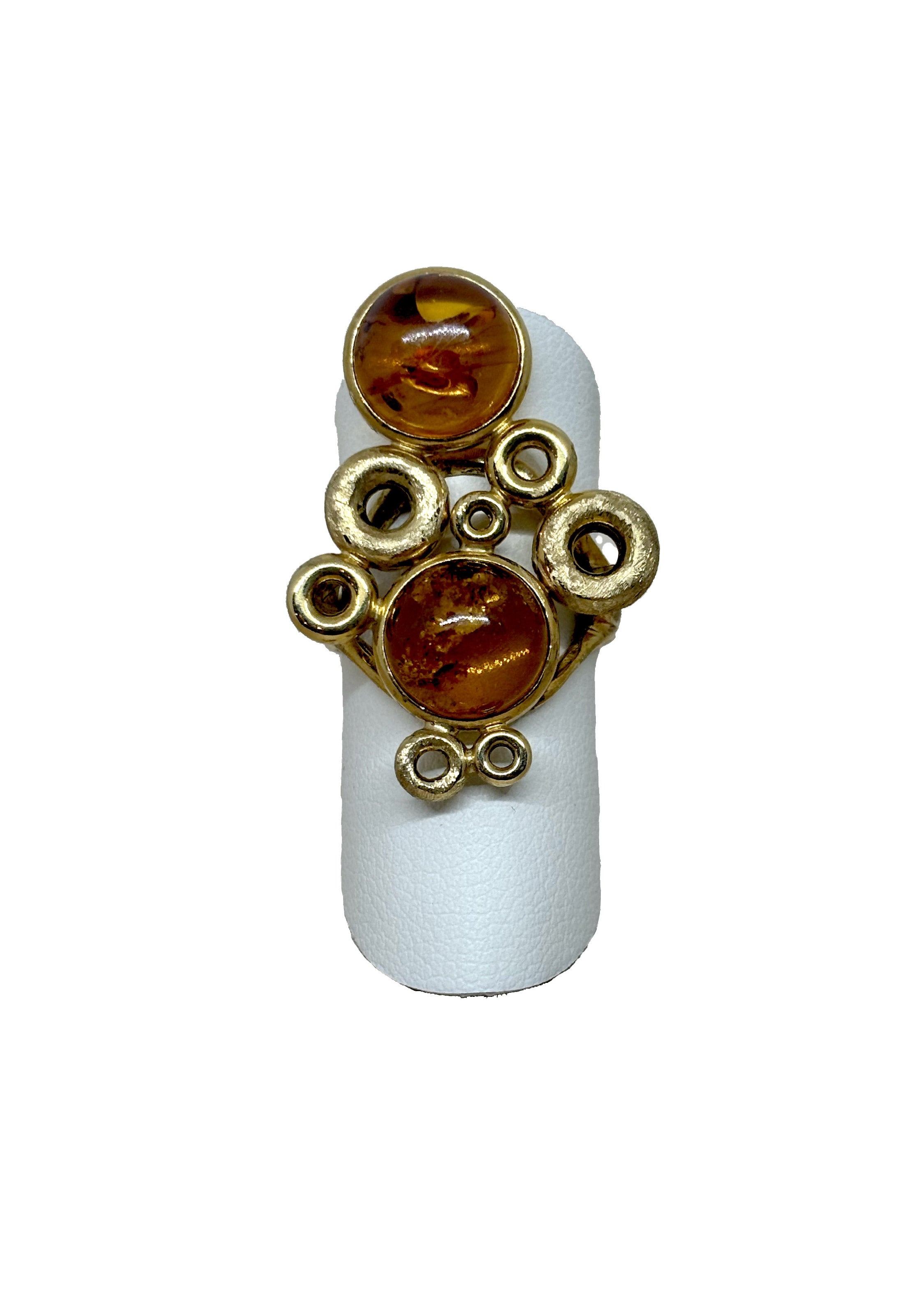 Anello Ambra Collezione Bubble