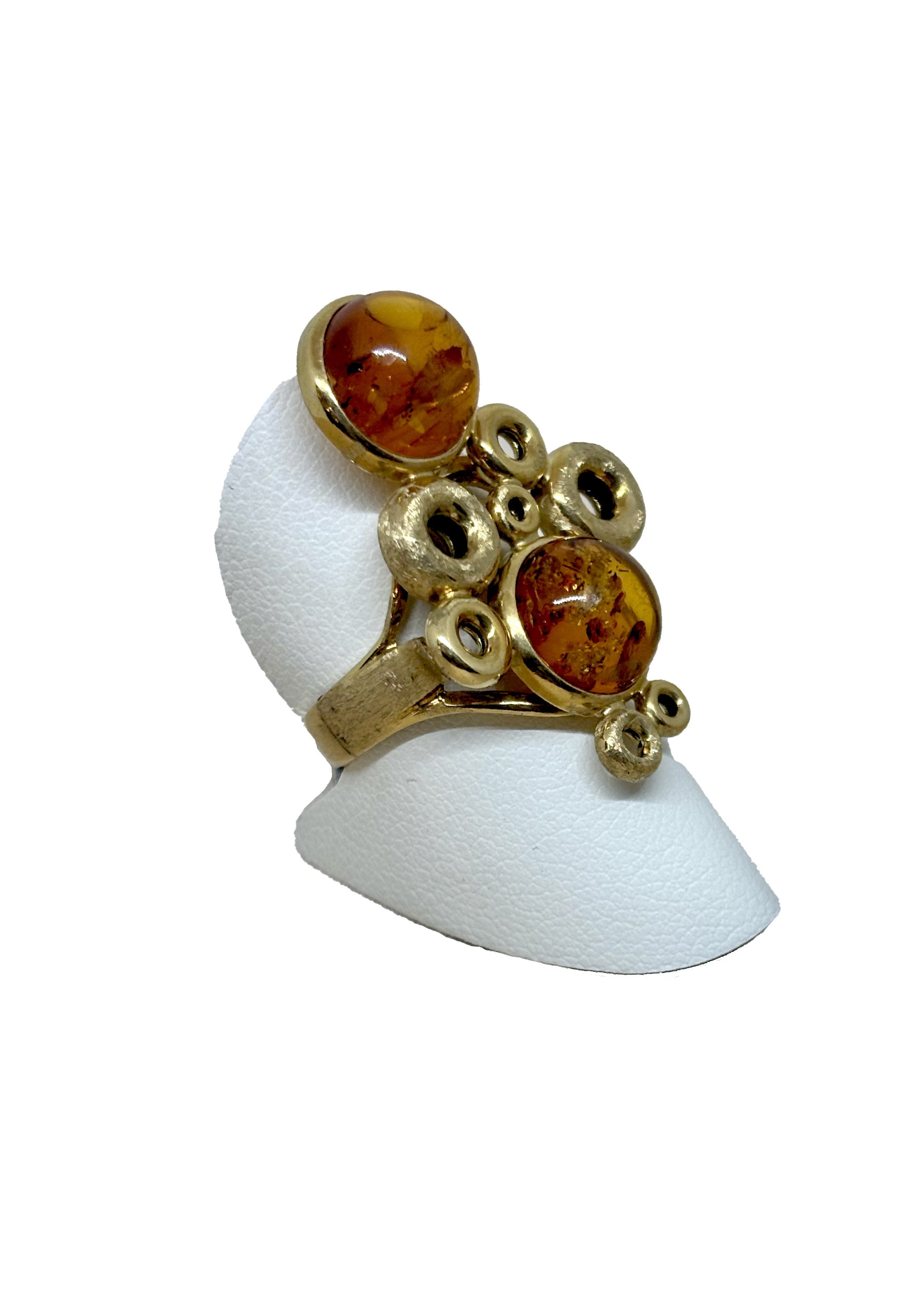 Anello Ambra Collezione Bubble